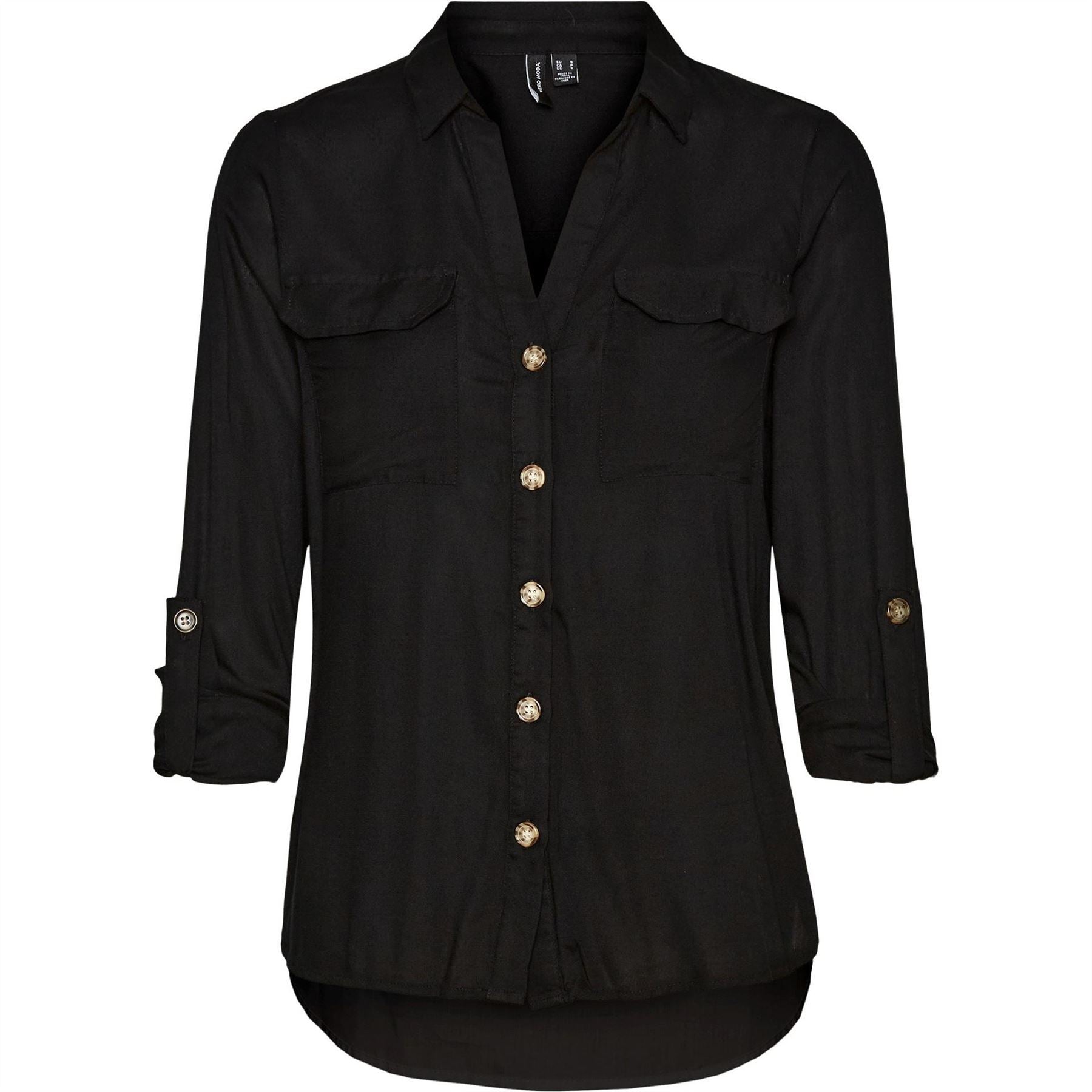 Vero Moda Bumpy Regular Fit V-Neck Long Sleeve Shirt