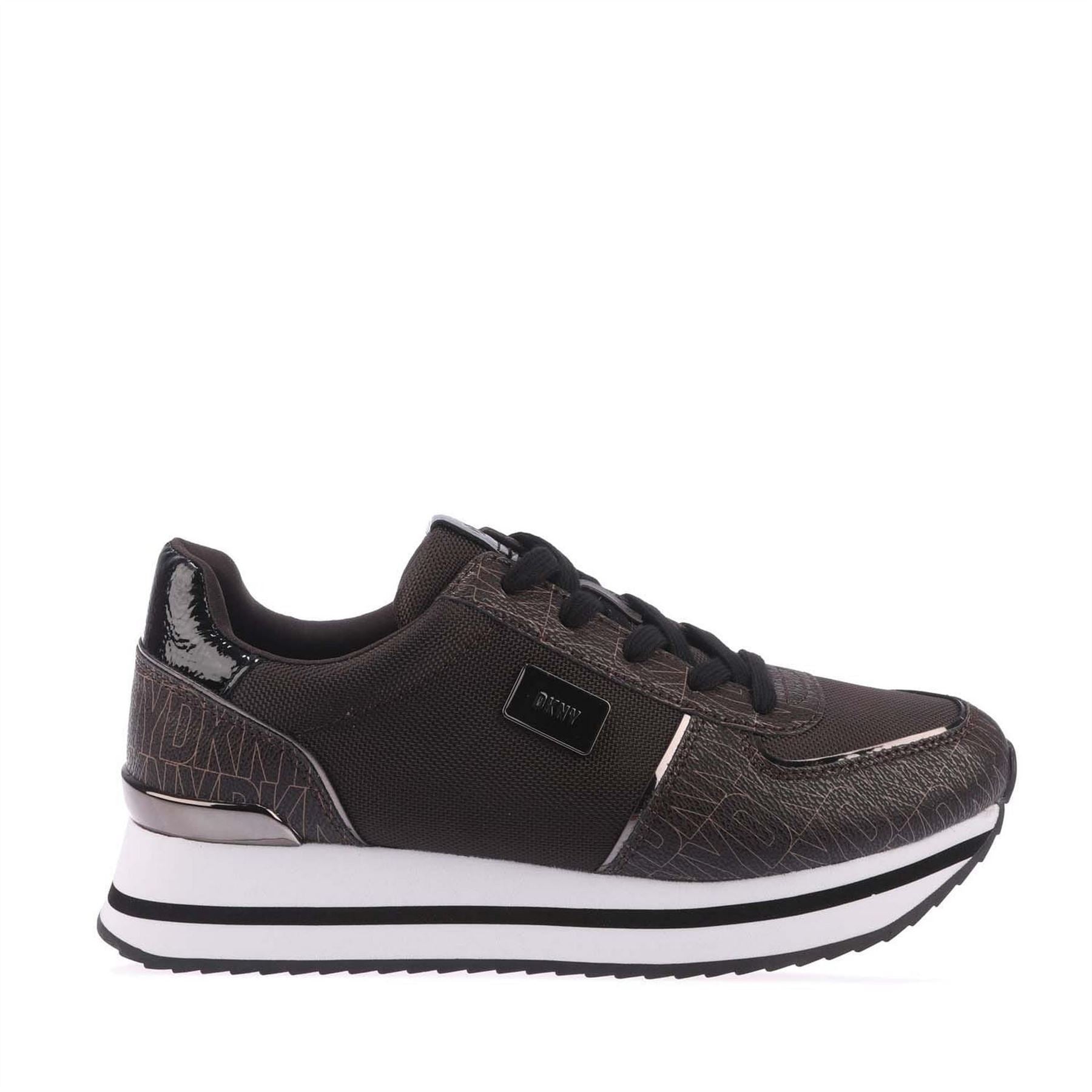 DKNY Lace Up Wedge Trainers