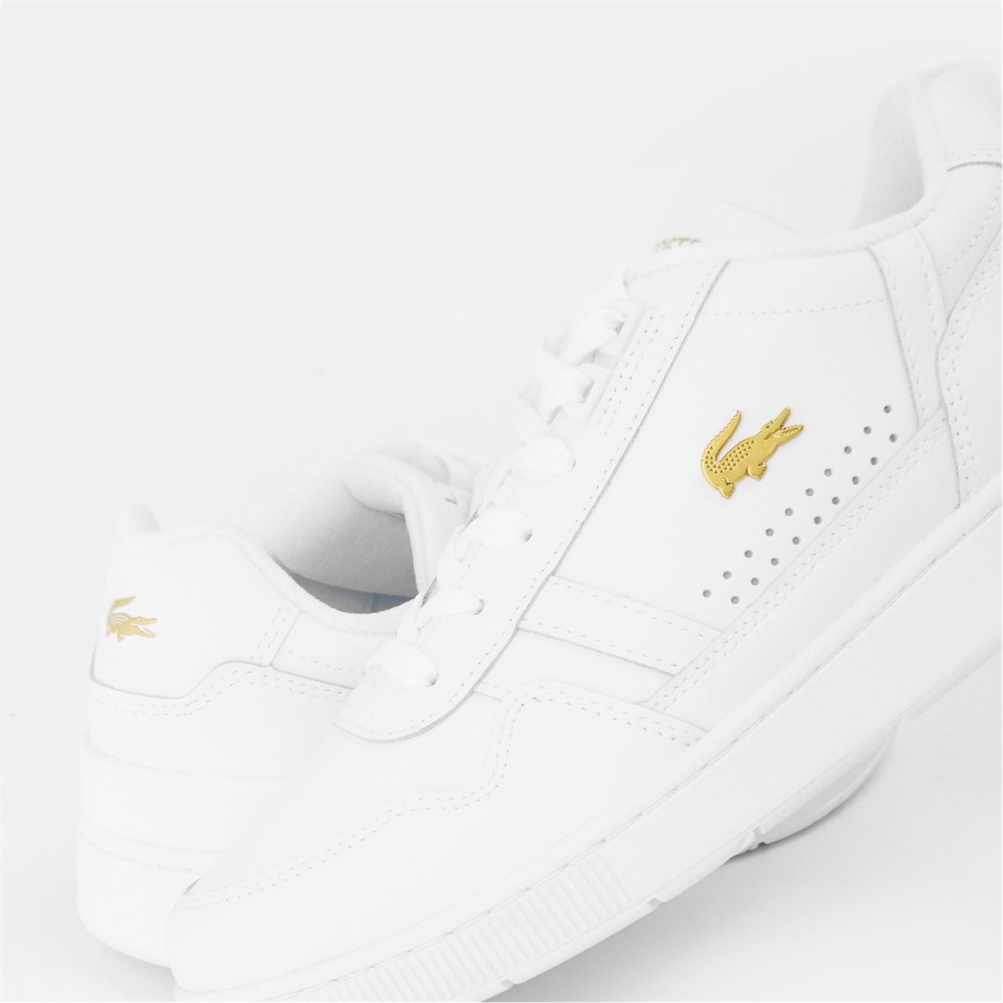 Lacoste T Clip Crocodile Print Flatform Trainers