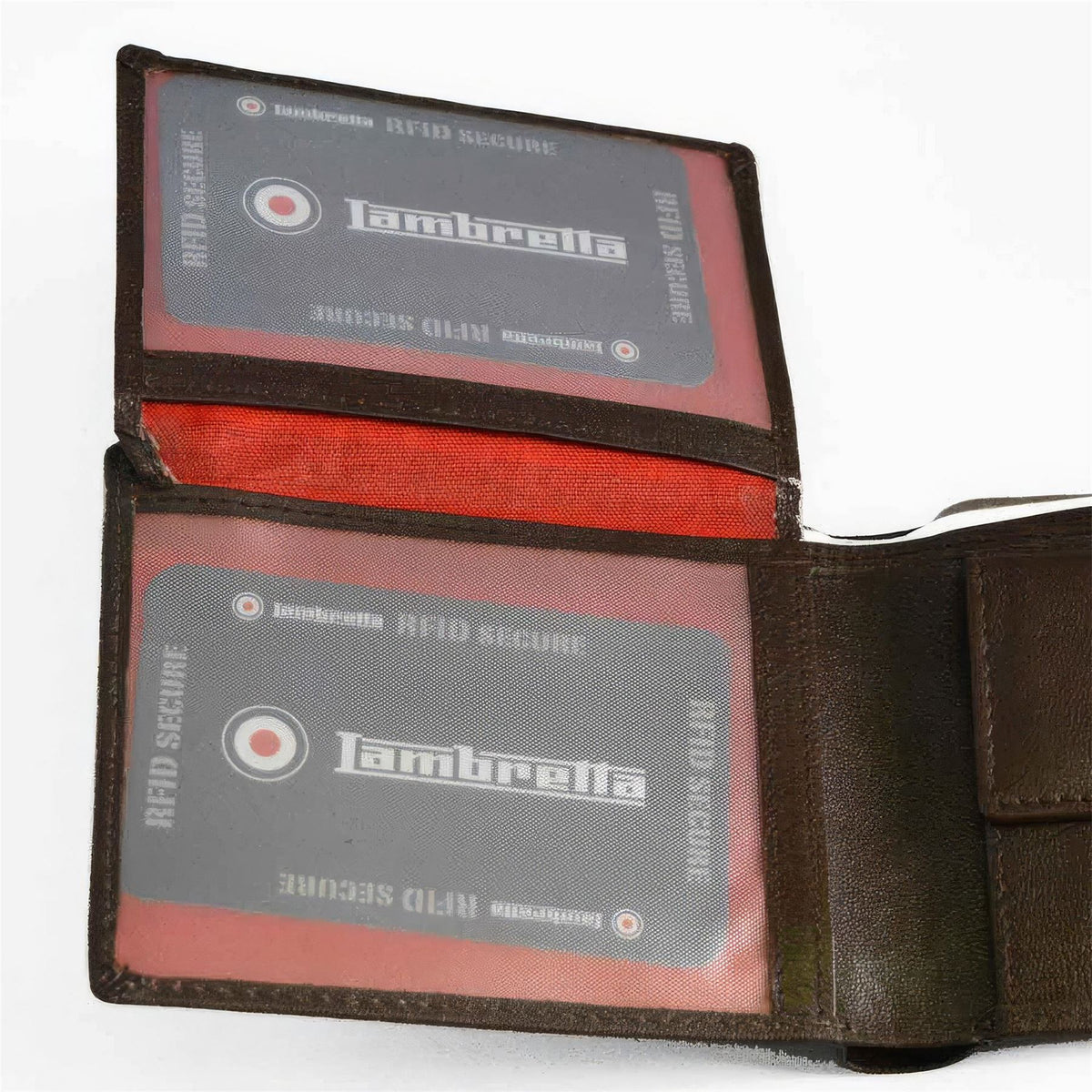 Lambretta Punched Leather Billfold Wallet