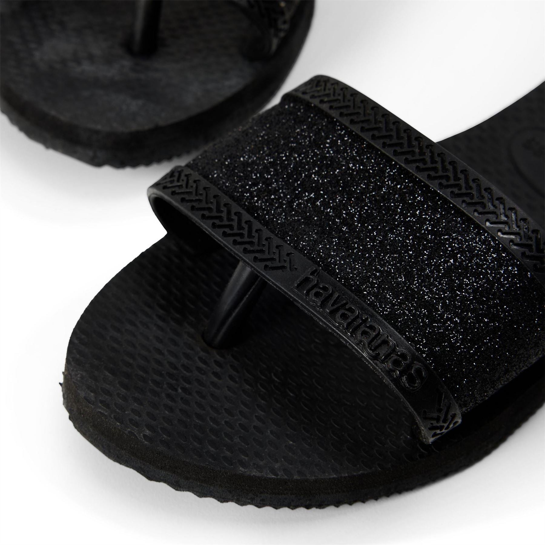 Havaianas You Angra Glitter Black 33 34 Flip Flops Unisex Kids