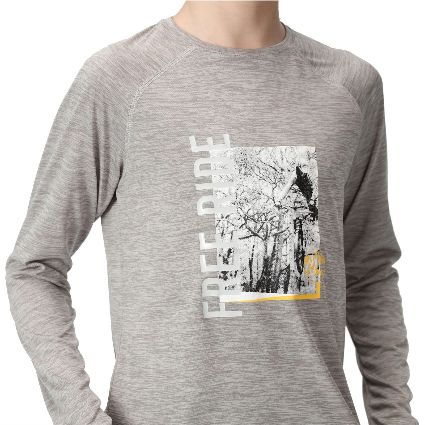 Regatta Burnlee Text Graphic Crew Neck Raglan Sleeve T-Shirt