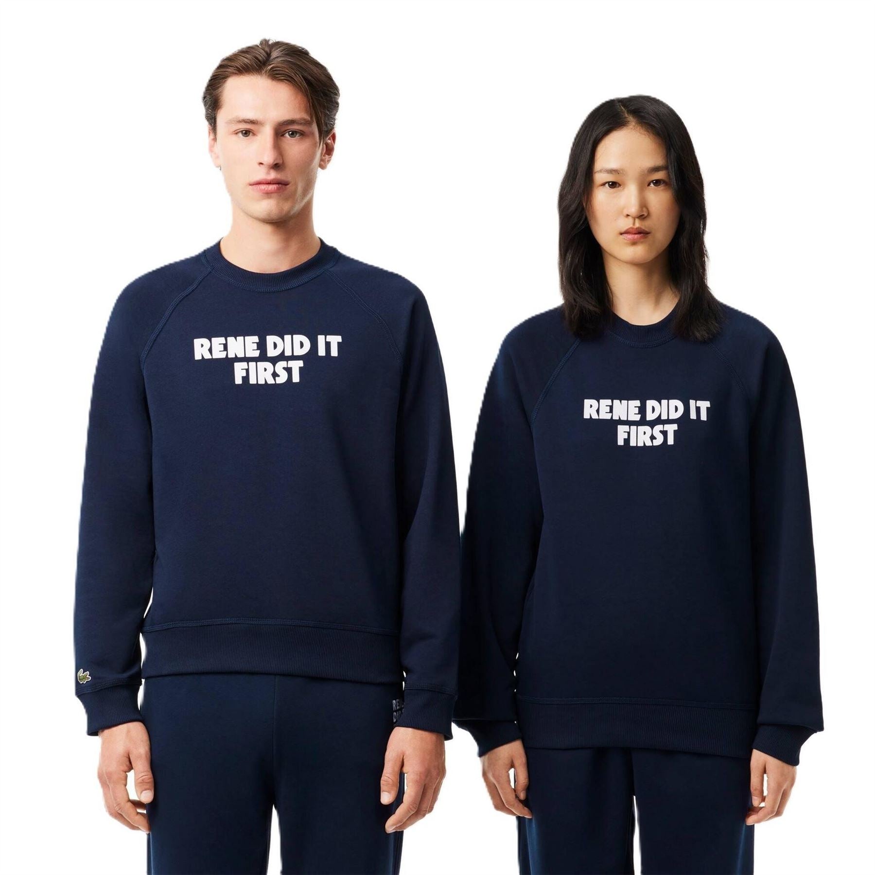 Lacoste Regular Fit Crew Neck Lettering Sweater