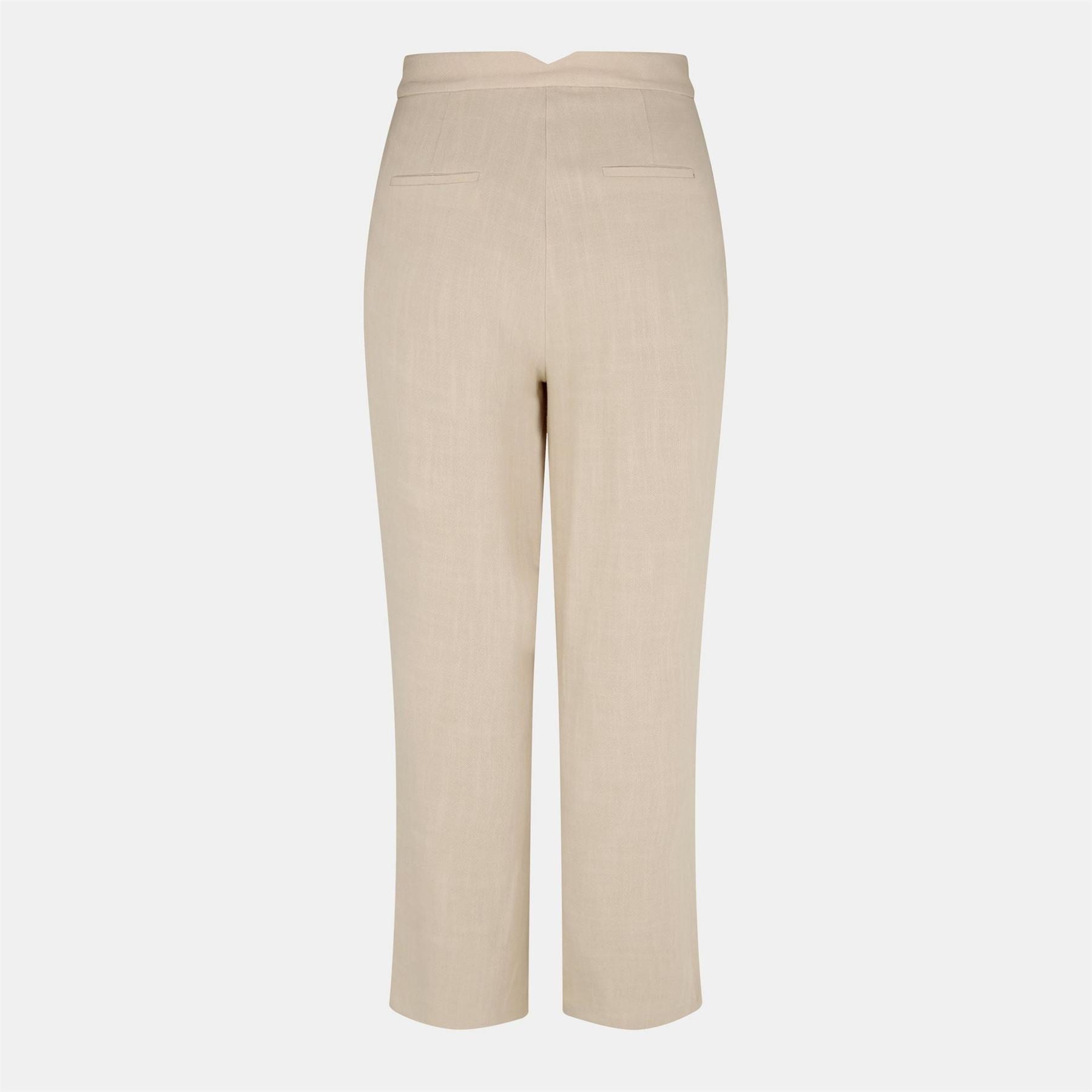 Nobodys Child Solid Patterned Straight Trousers