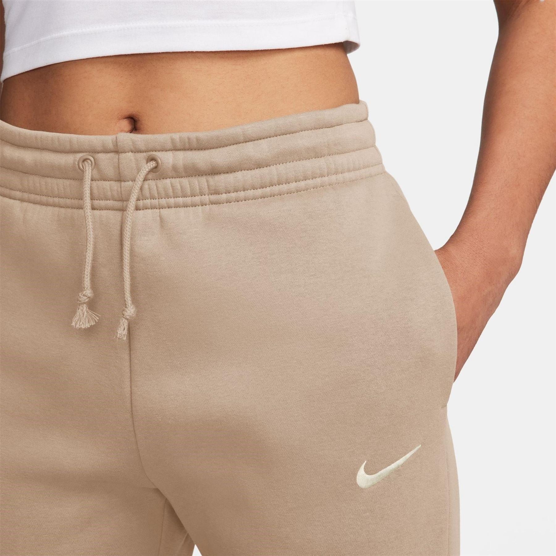 Nike Womens Sportswear Phoenix Fleece Mid Rise Sweatpants