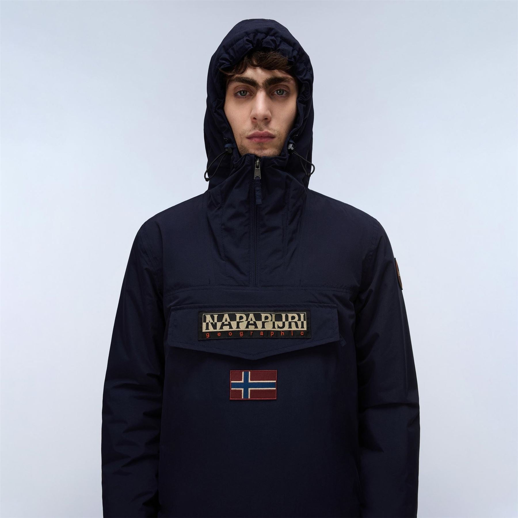 Napapijri Rainforest Water Resistant Hooded Long Sleeve Rain Anorak