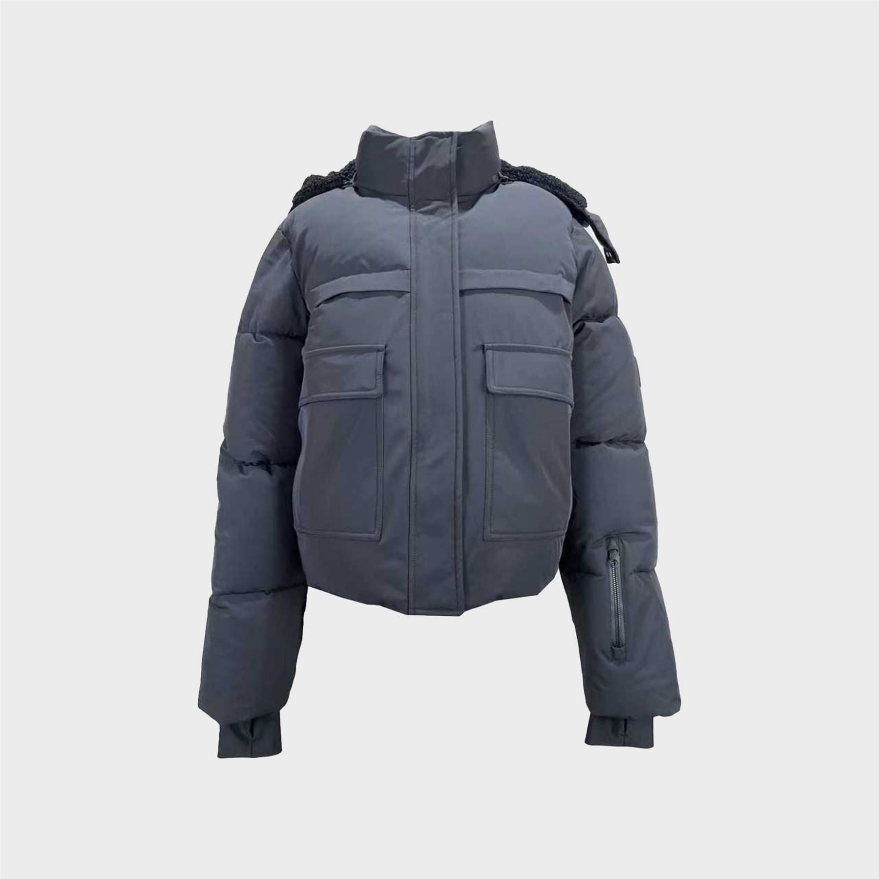Jack Wills Cropped Puffer Waterproof Windproof Hooded Ski Jacket