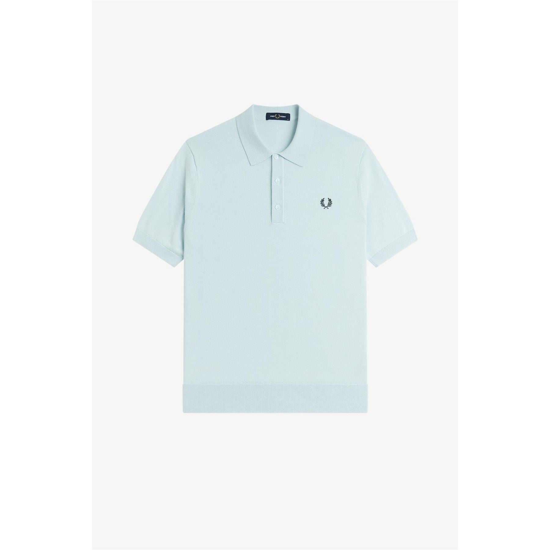 Fred Perry Knitted Short Sleeve Polo Shirt