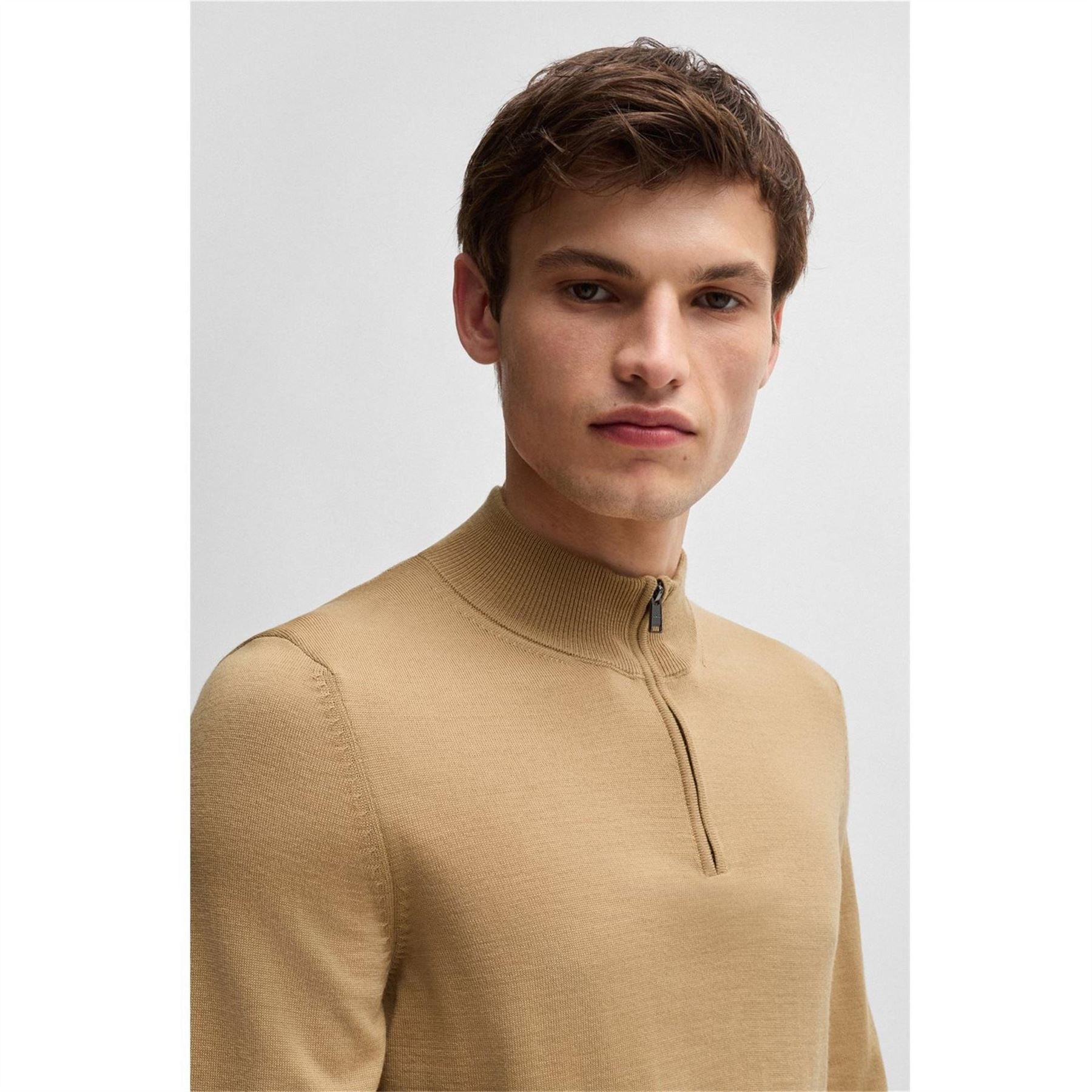 Boss Mock Neck Regular Fit Sweater