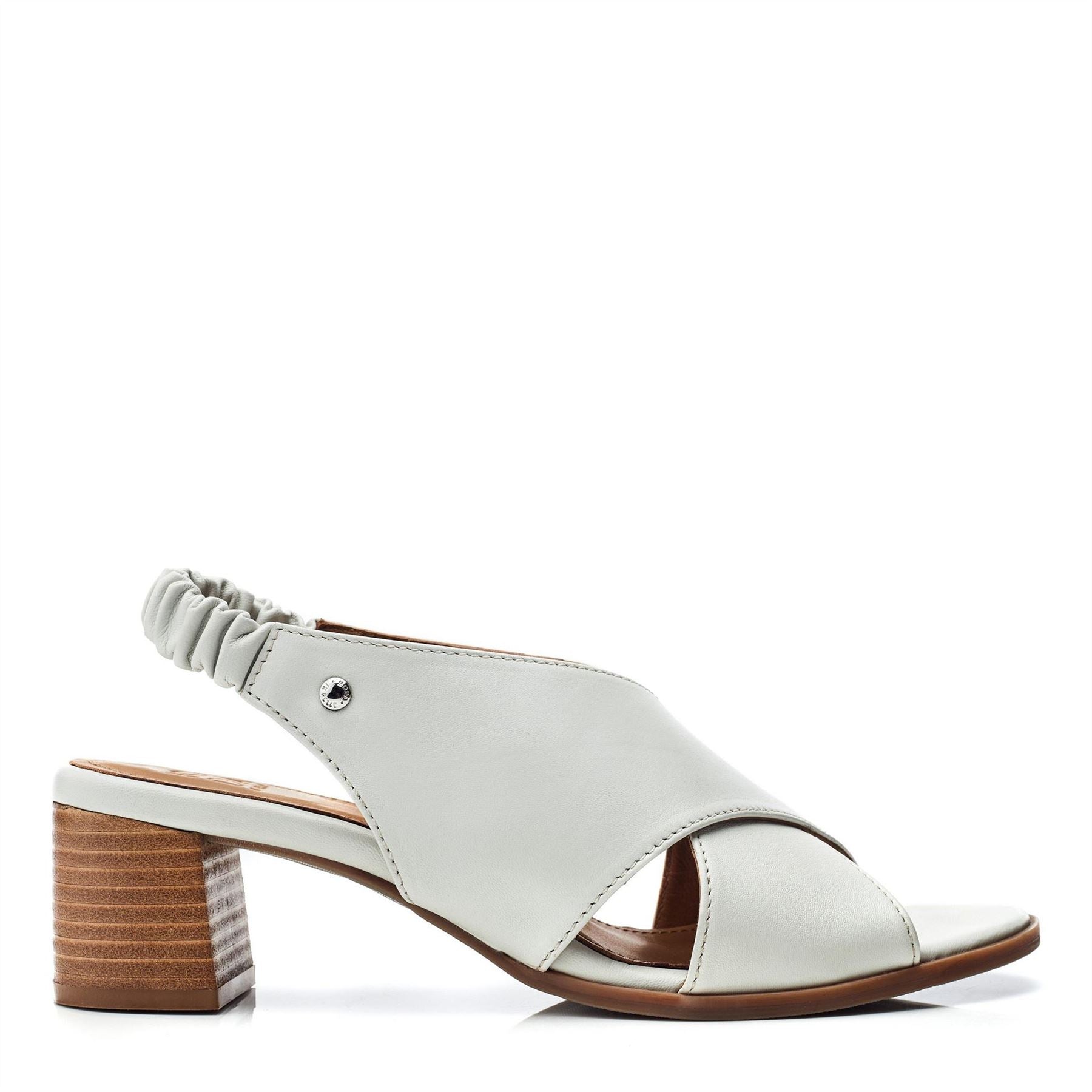 Moda in Pelle Block Heel Court Shoes