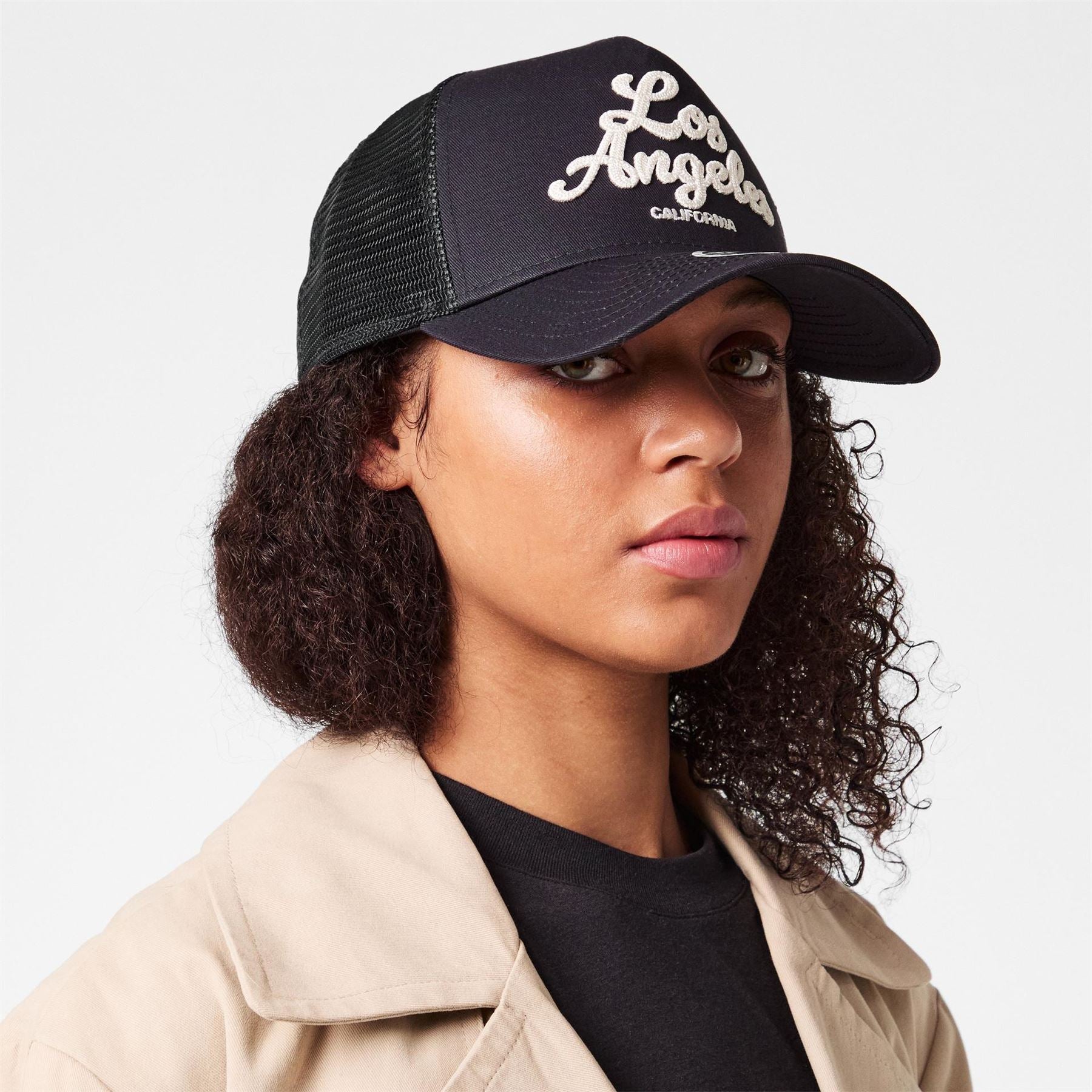 New Era City Lettering Adjustable Trucker Cap