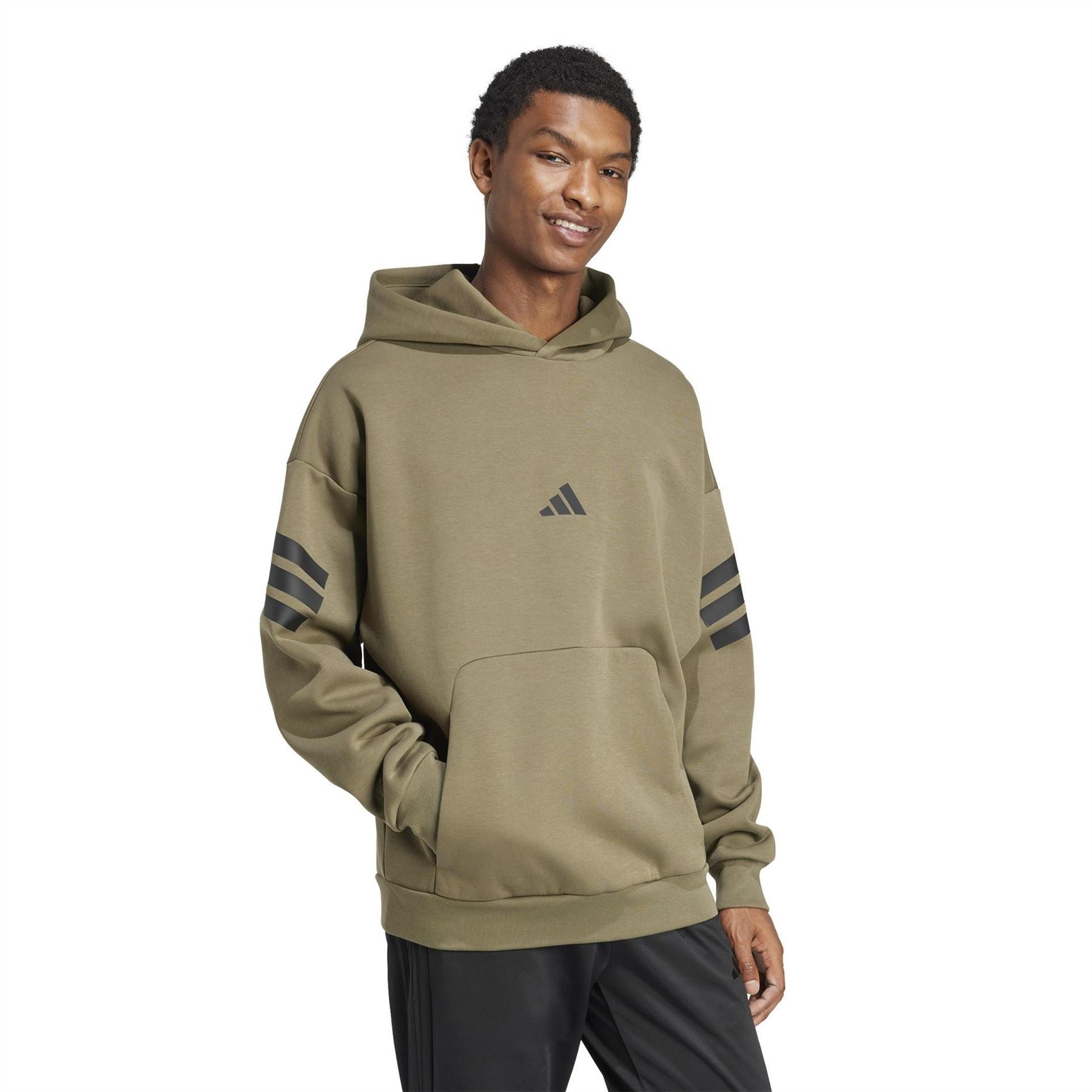 adidas Mens Future Icons 3 Stripes Hoodie