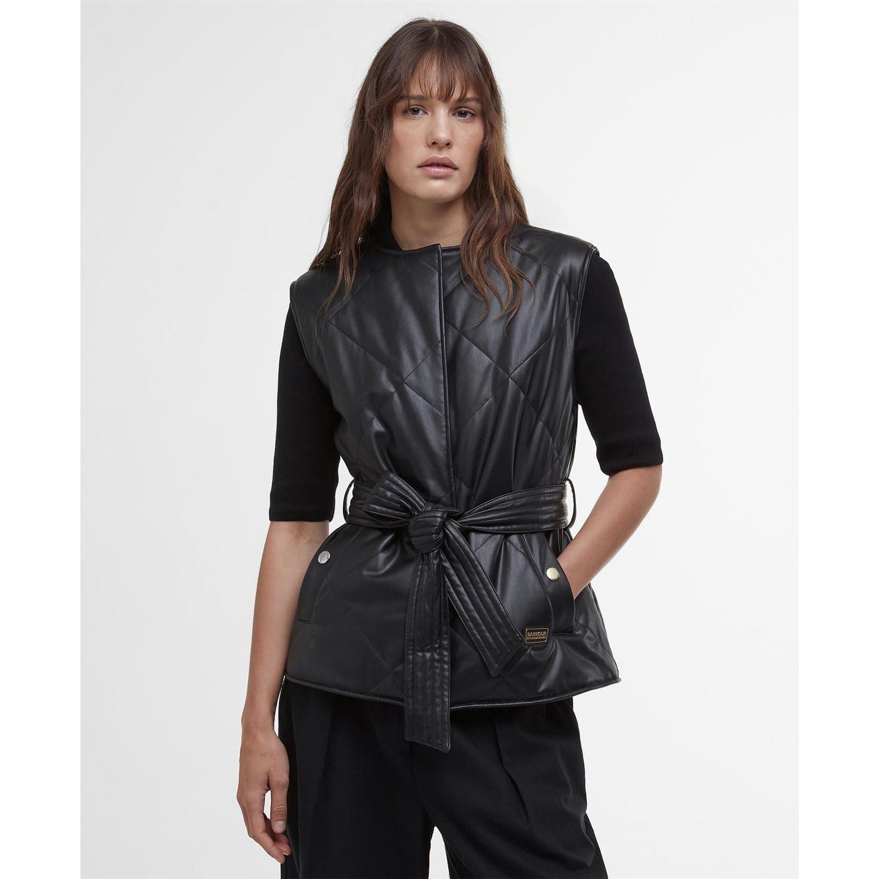 Barbour International Leather Gilet