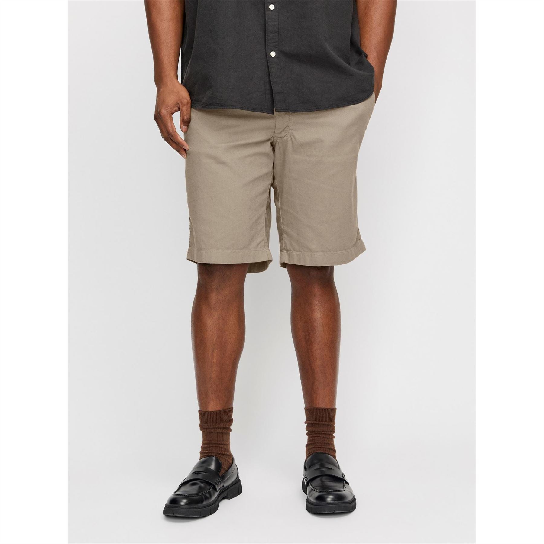 Jack and Jones Linen Plus Size Tracksuit Shorts