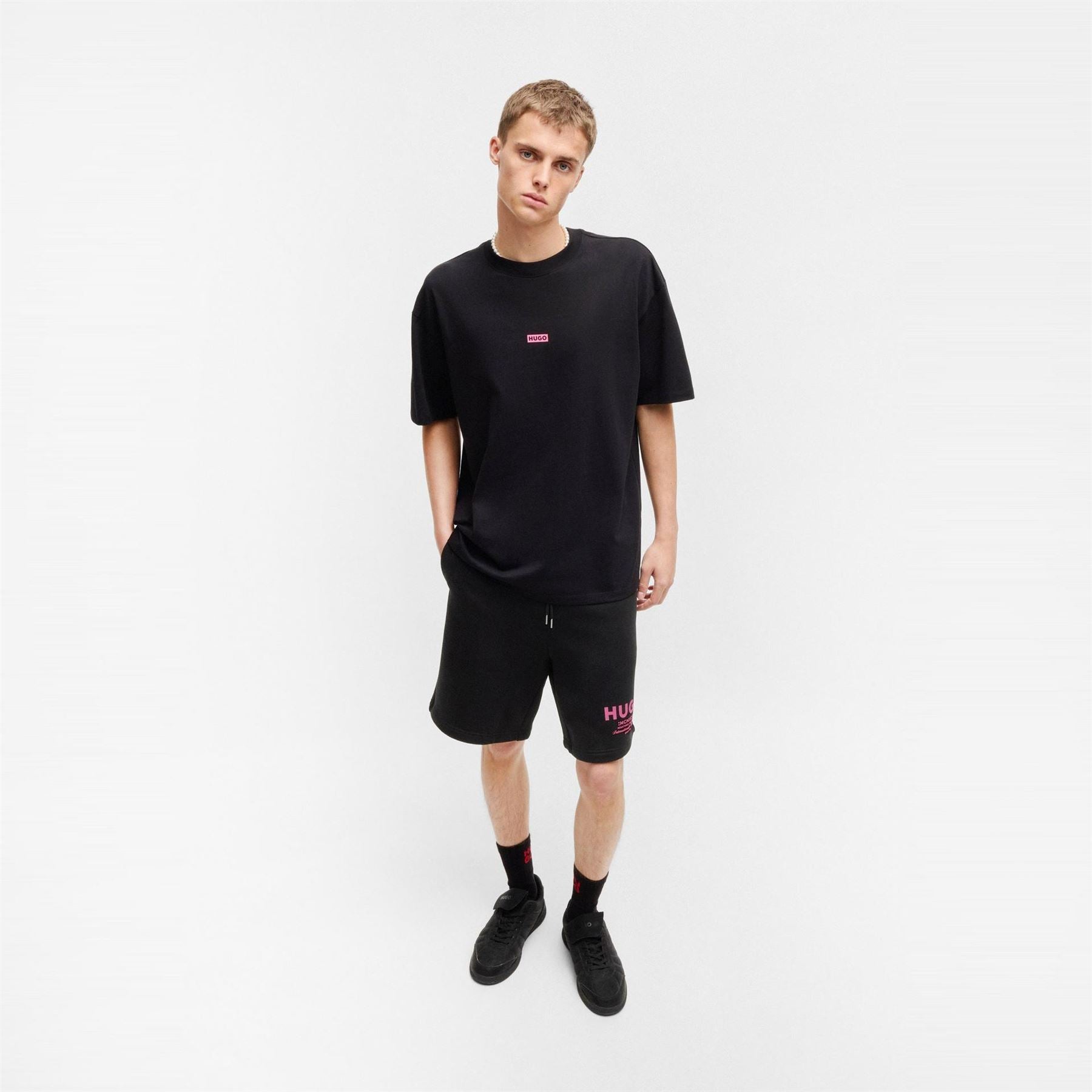 Hugo Nomario Lettering Sweat Shorts