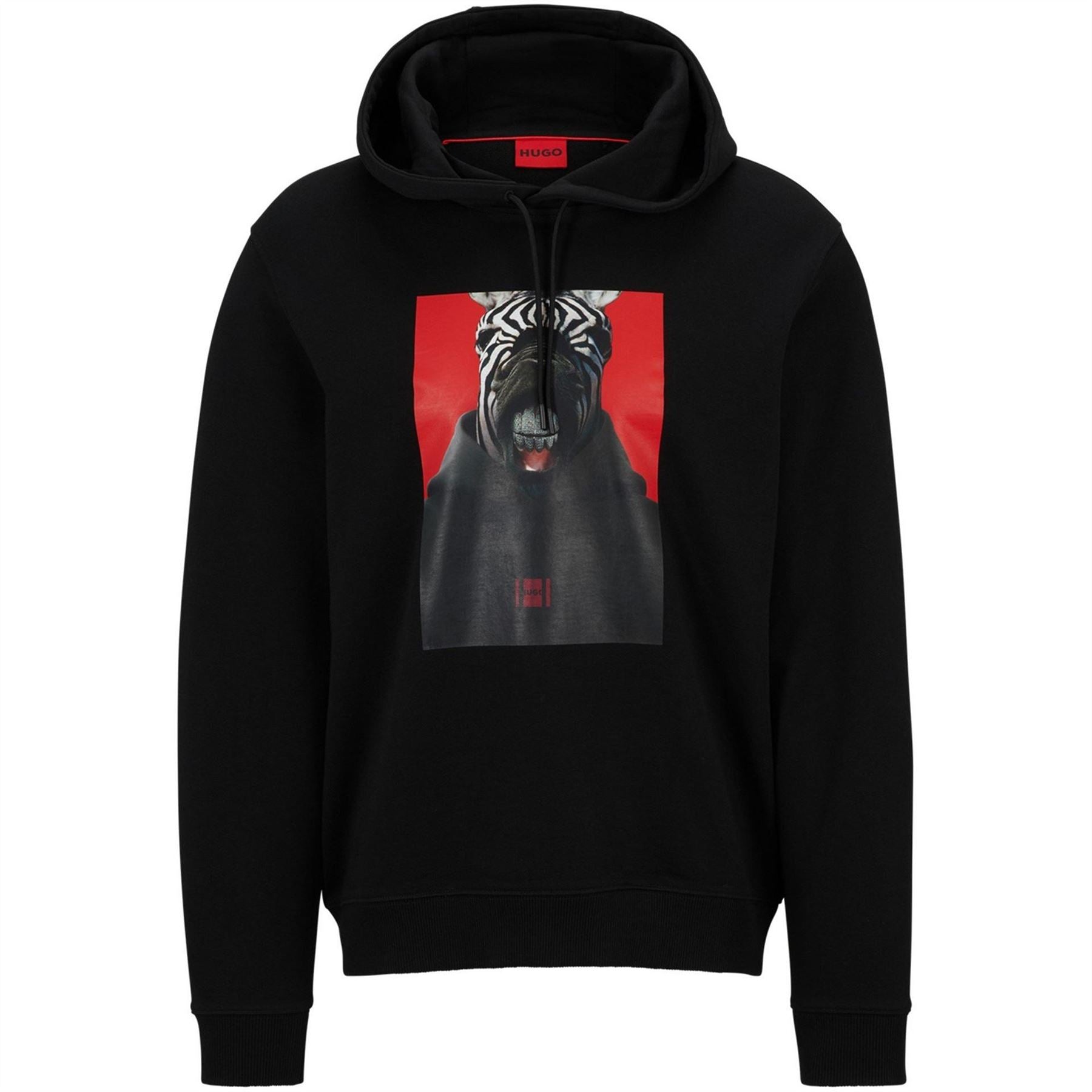 Hugo Graphic Hooded Neck Long Sleeve Sweatshirt