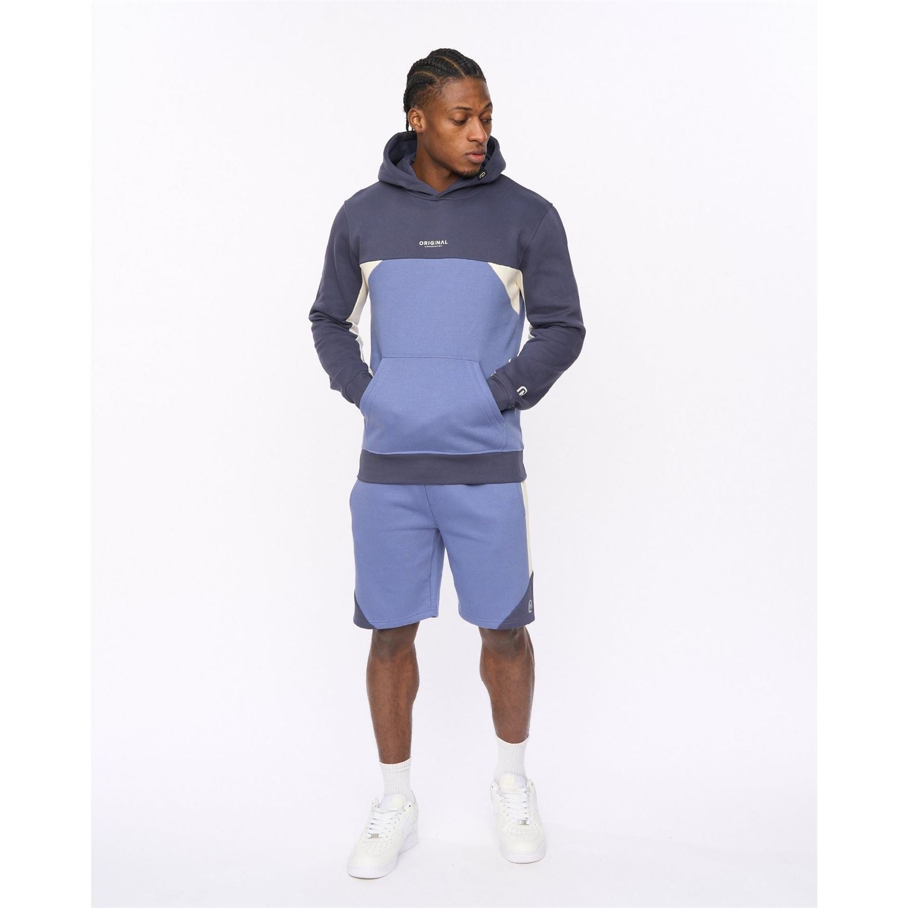 Crosshatch Castlebay Hooded Neck Kangaroo Pocket Sweatshirt