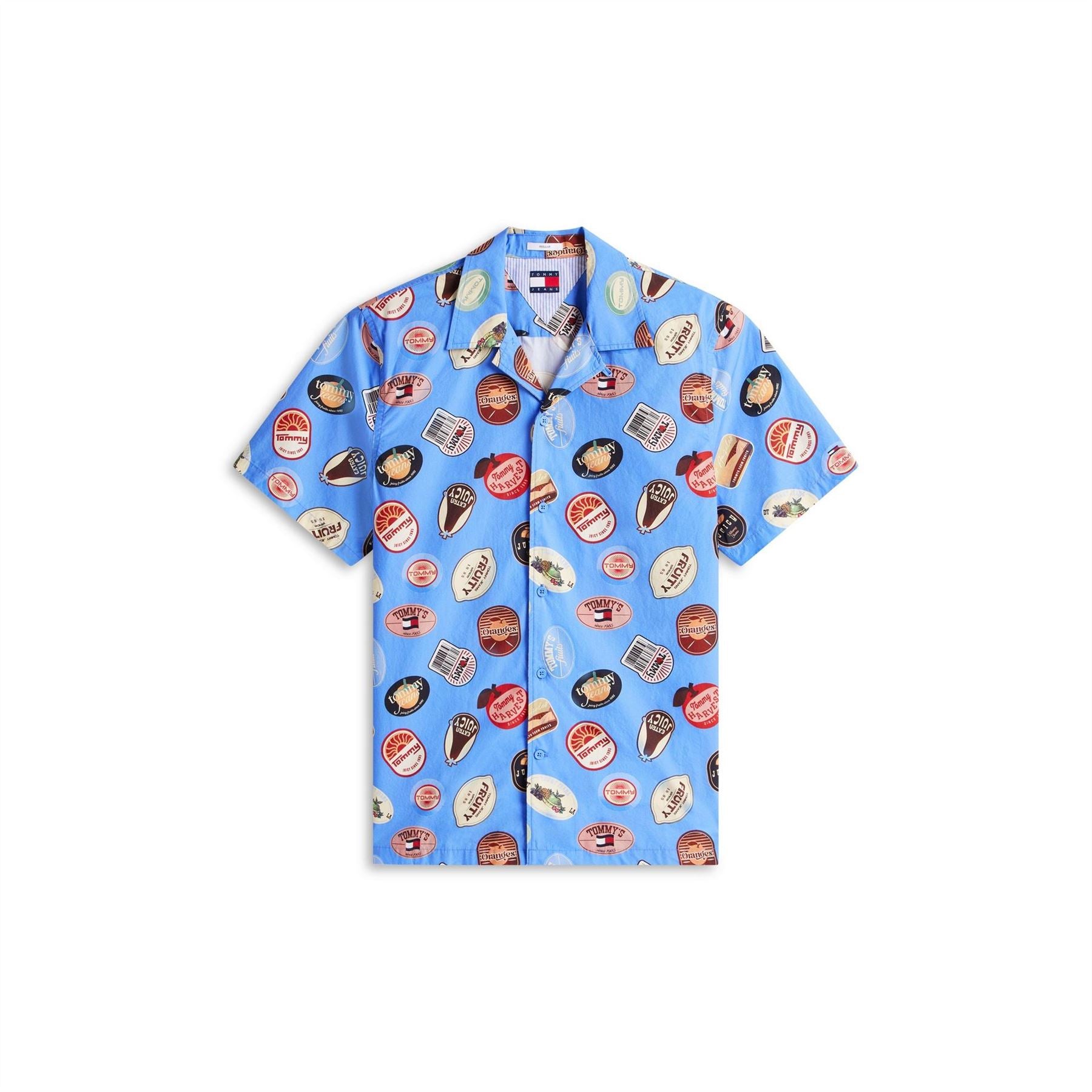 Tommy Jeans Patterned Short Sleeve Shirt