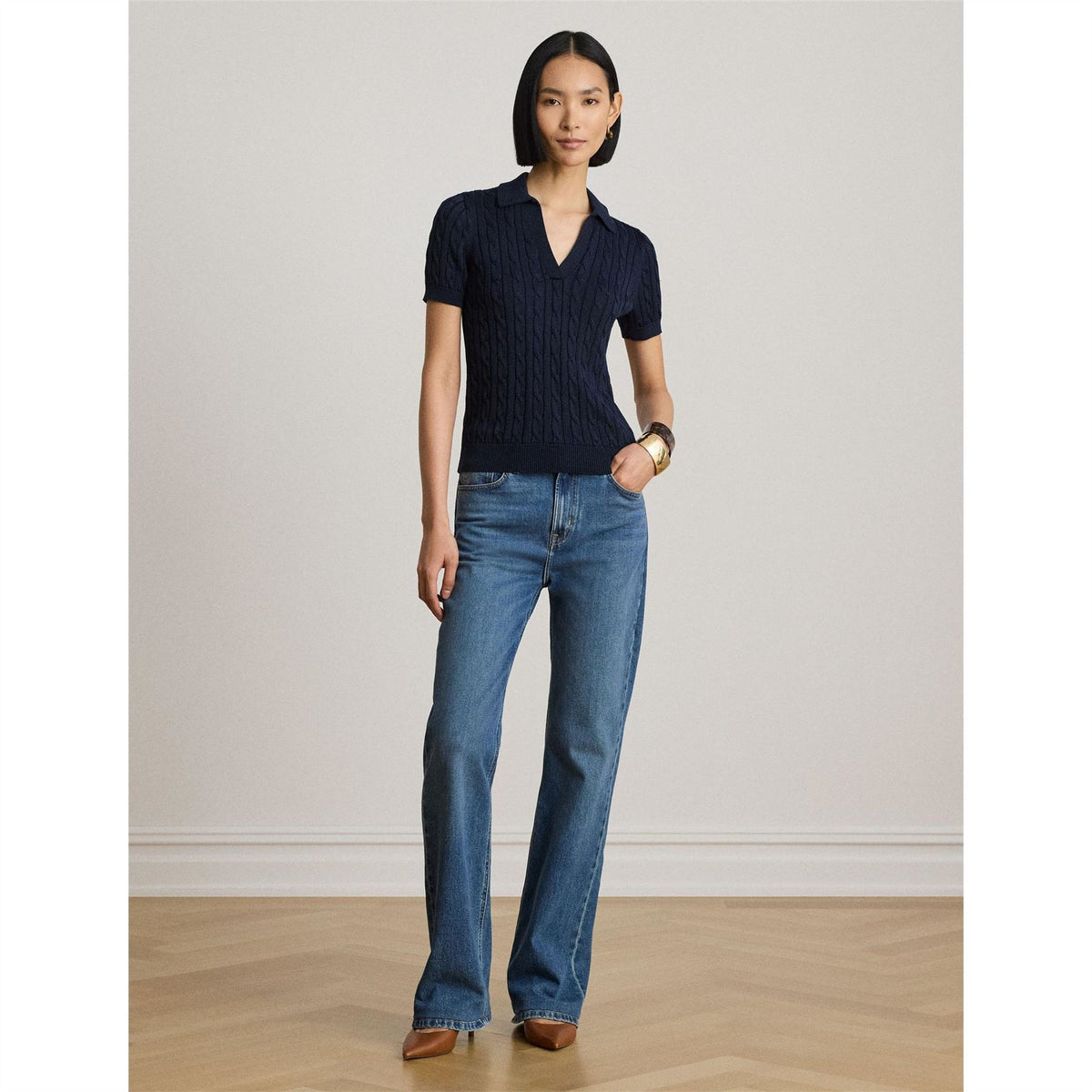 Lauren by Ralph Lauren Natrissa Plo Knitted Top