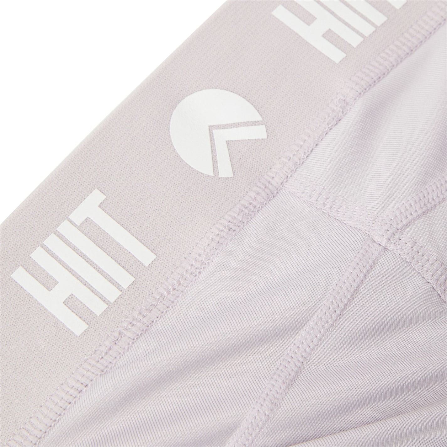HIIT Logo Print Shirred Shorts