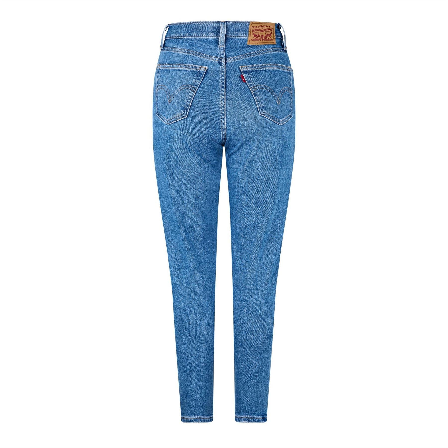 Levis High Waisted Mom Straight Leg Jeans