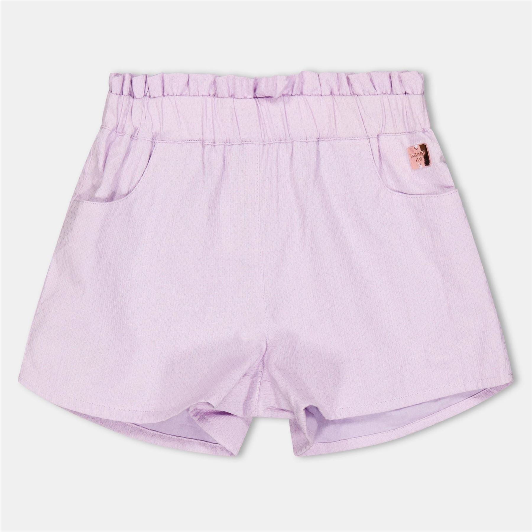 Carrement Beau Solid Bermuda Shorts with Curved Hem