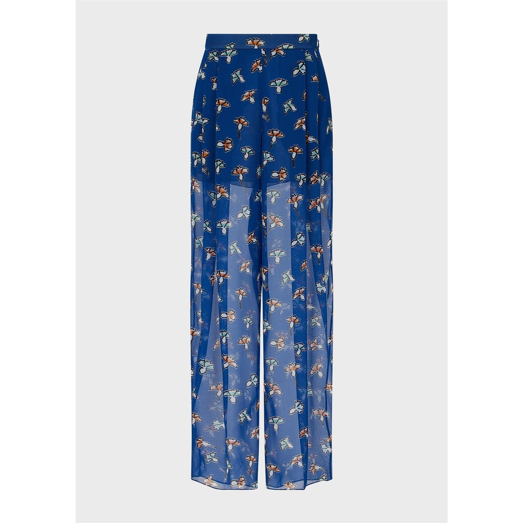 Emporio Armani Khaki Fine Knit Co Ord Wide Leg Trousers