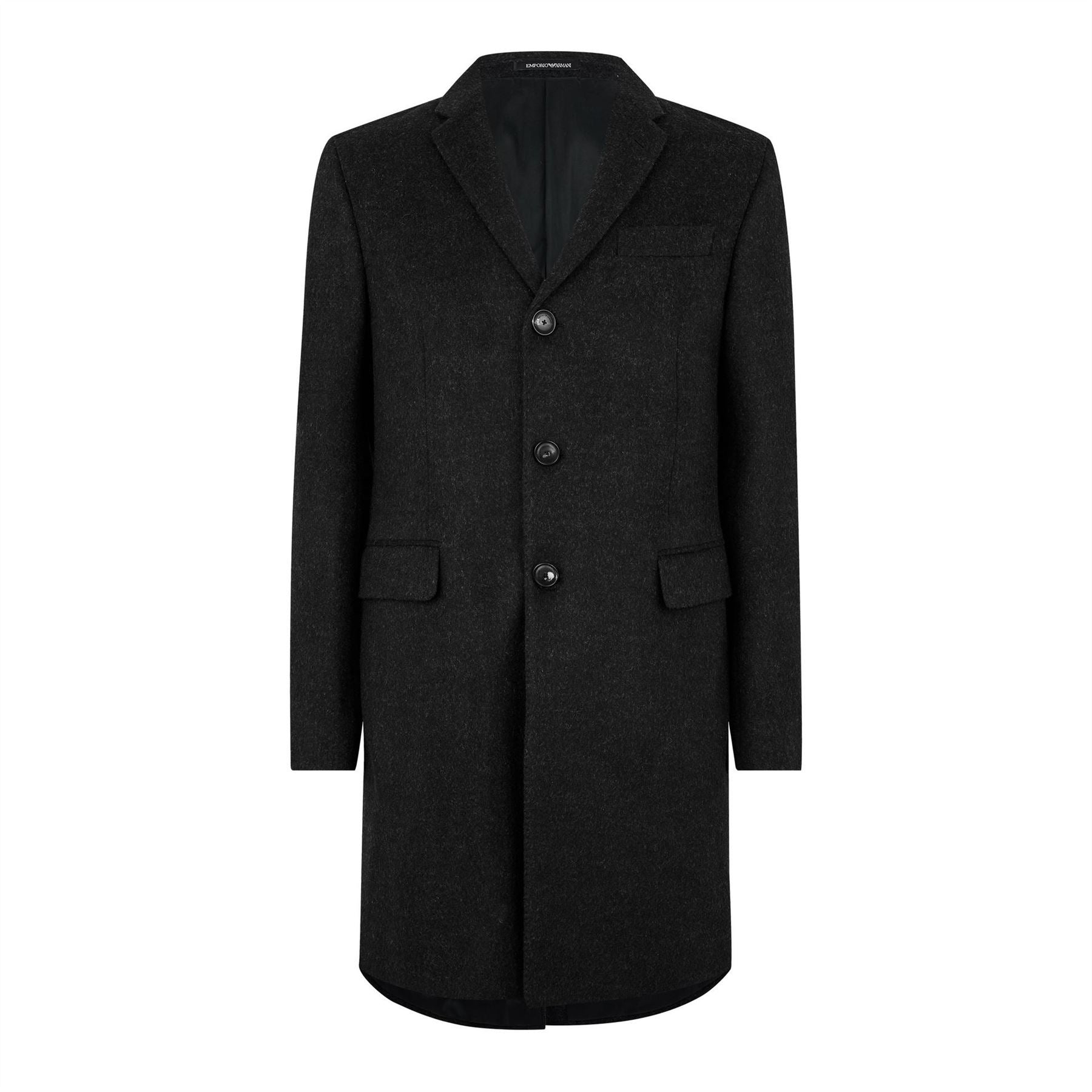 Emporio Armani Toggle Closure Structured Hood Duffle Coat