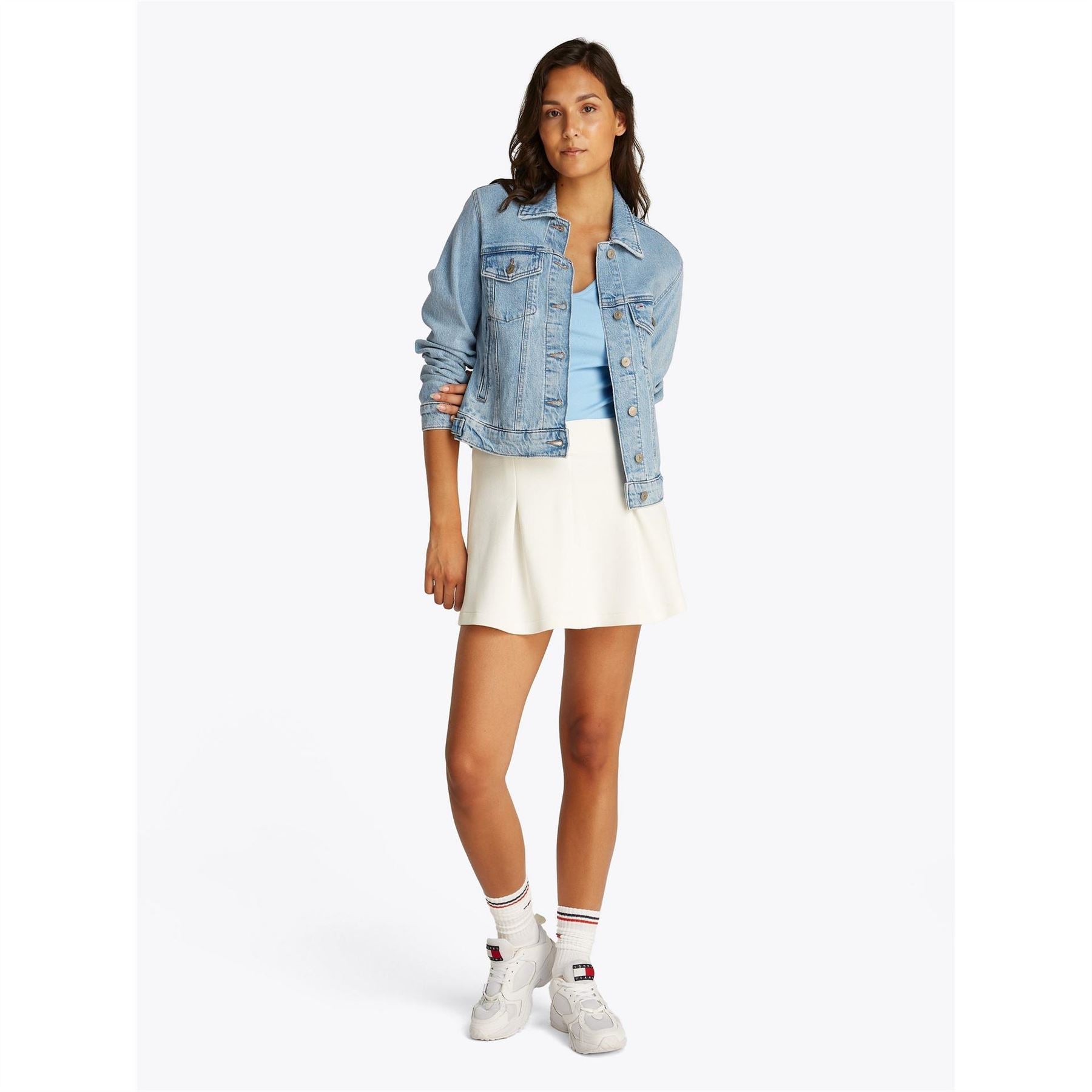 Tommy Jeans Solid Patterned Trucker Jacket