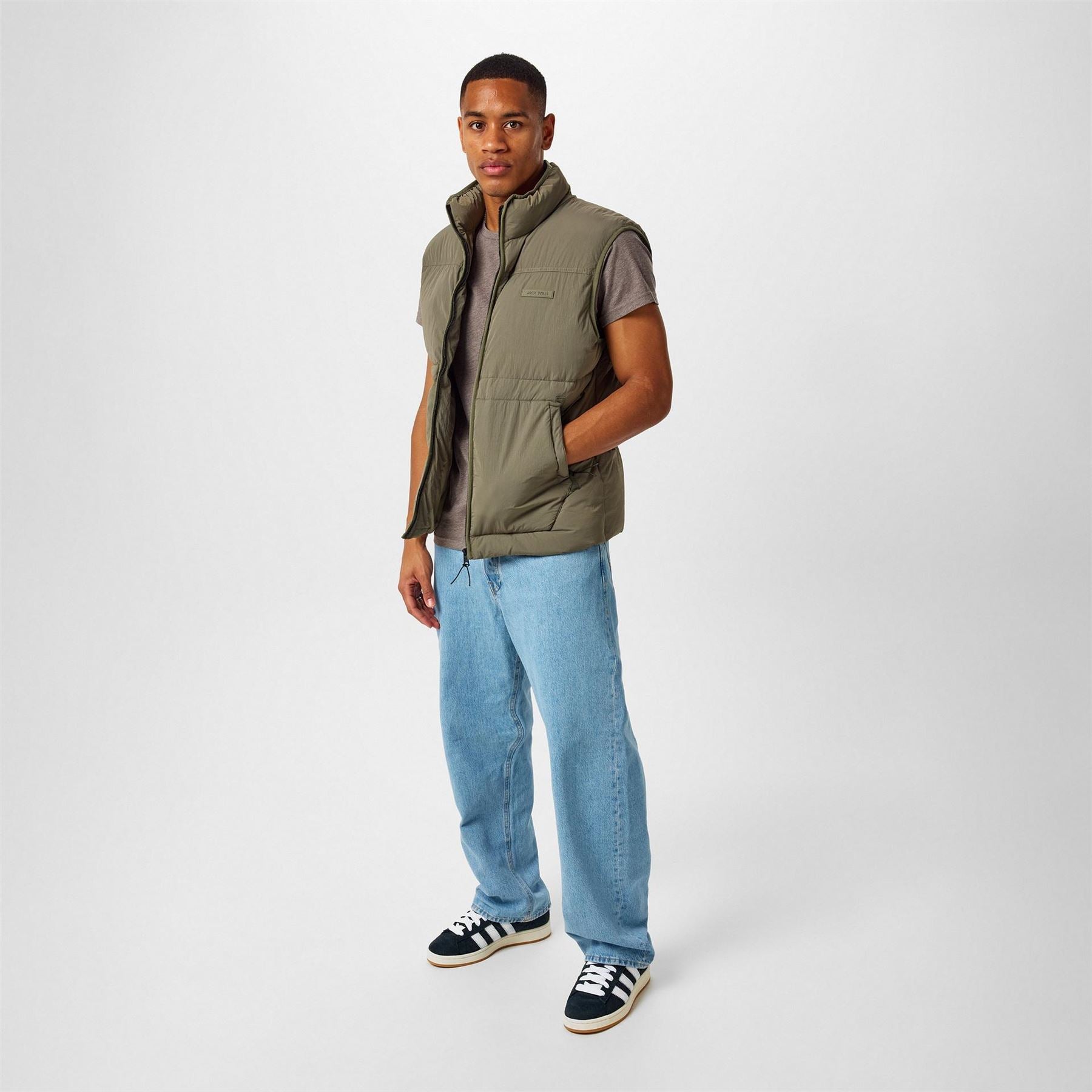 Jack Wills Garment Dye Regular Fit Vest