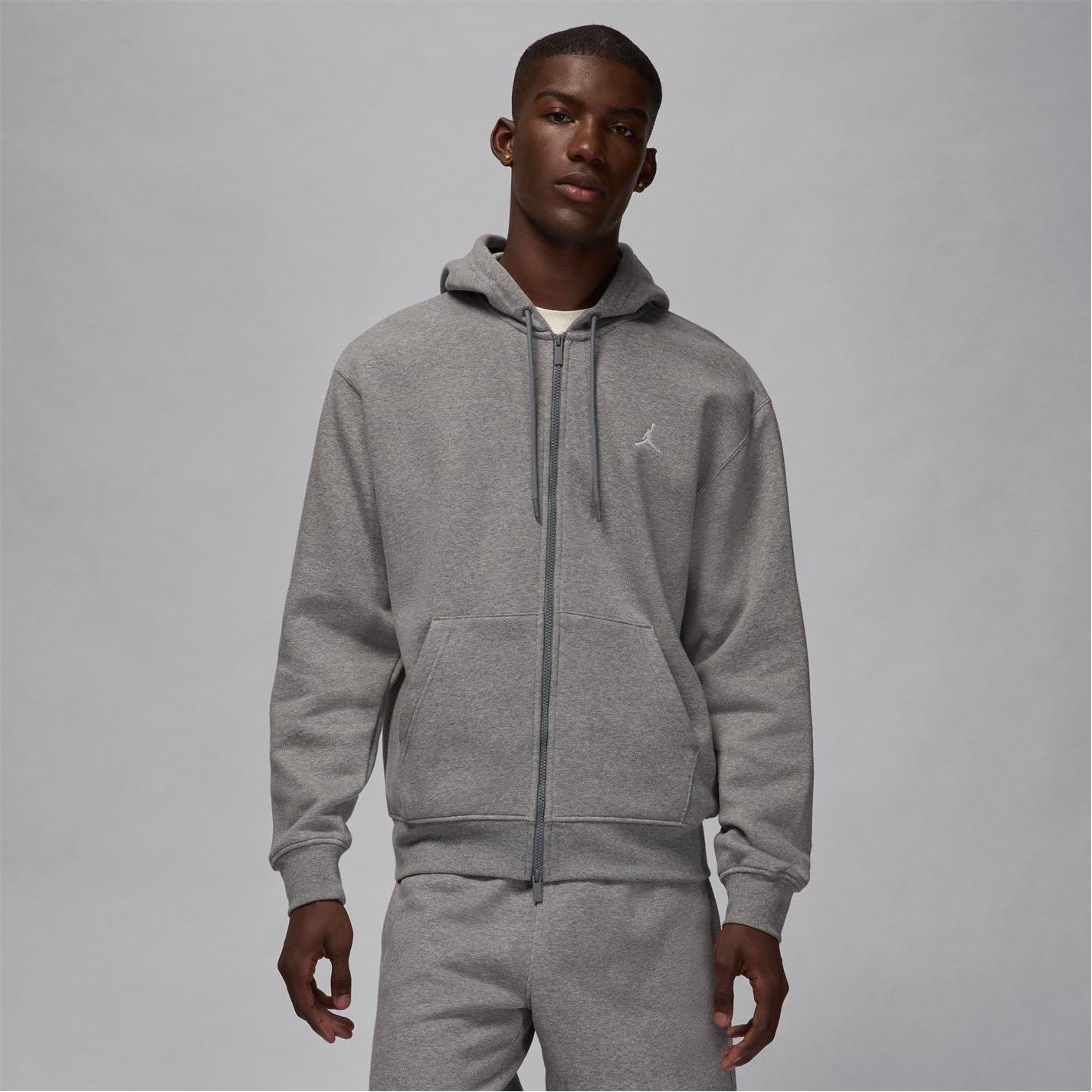 Air Jordan Mens Essentials Full Zip Fleece Hoodie