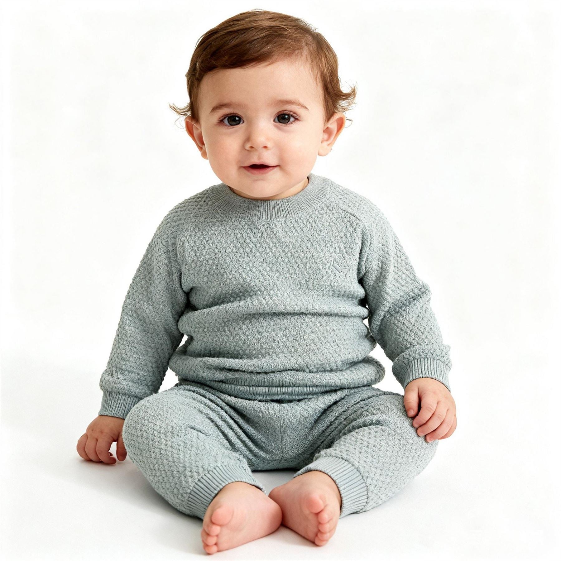 Jack Wills Pointelle Cotton Long Sleeve Pyjama Set