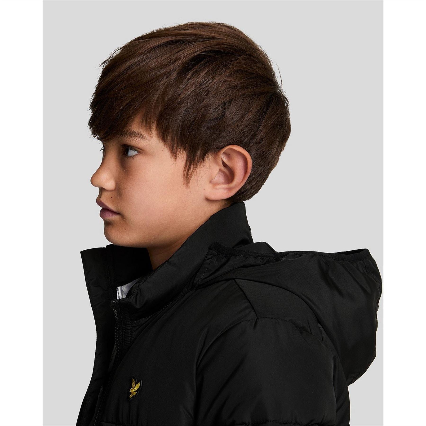 Lyle and Scott Hooded Quilted Short Puffer Jacket