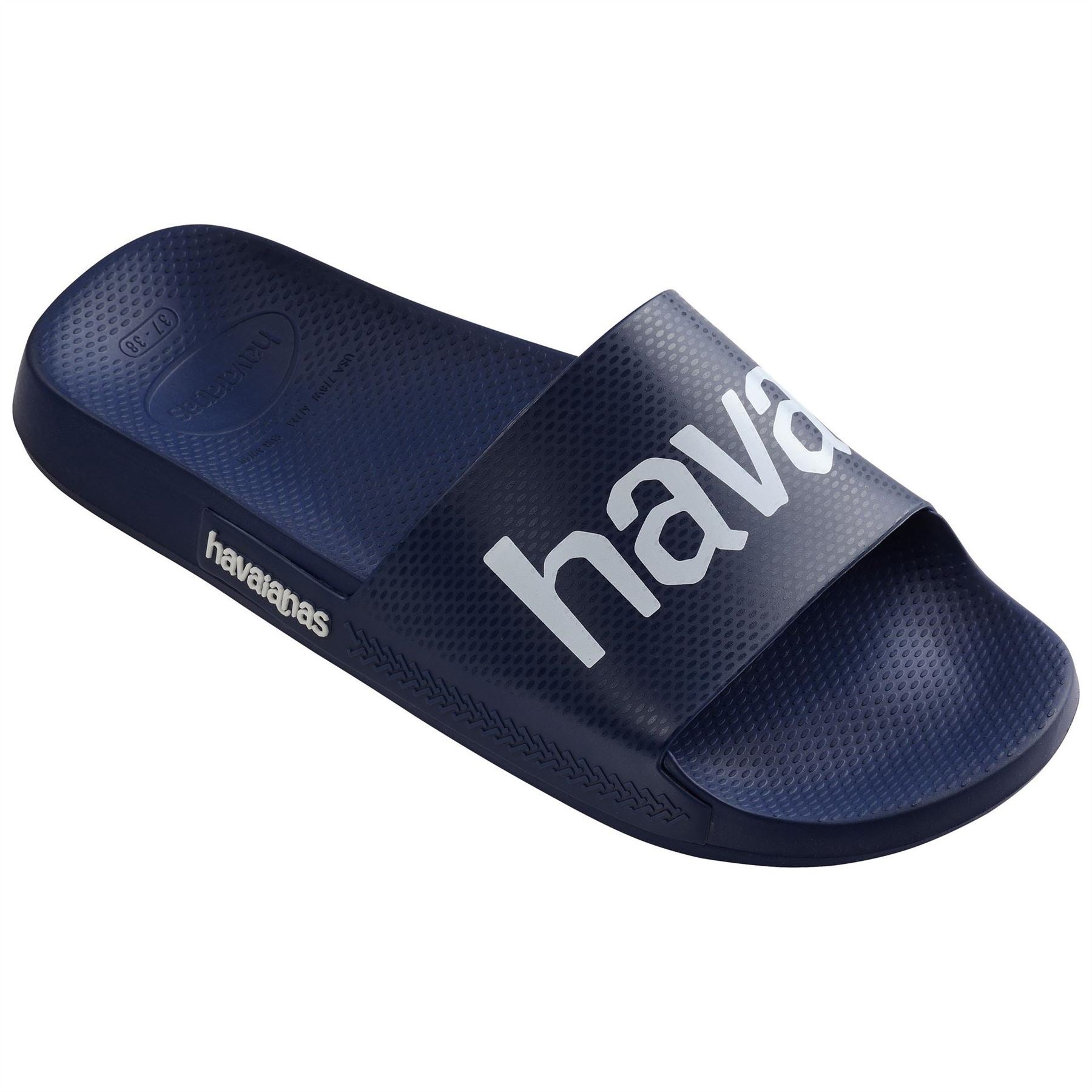 Havaianas Womens Hav. Slide Classic Logomania Black Flip Flops