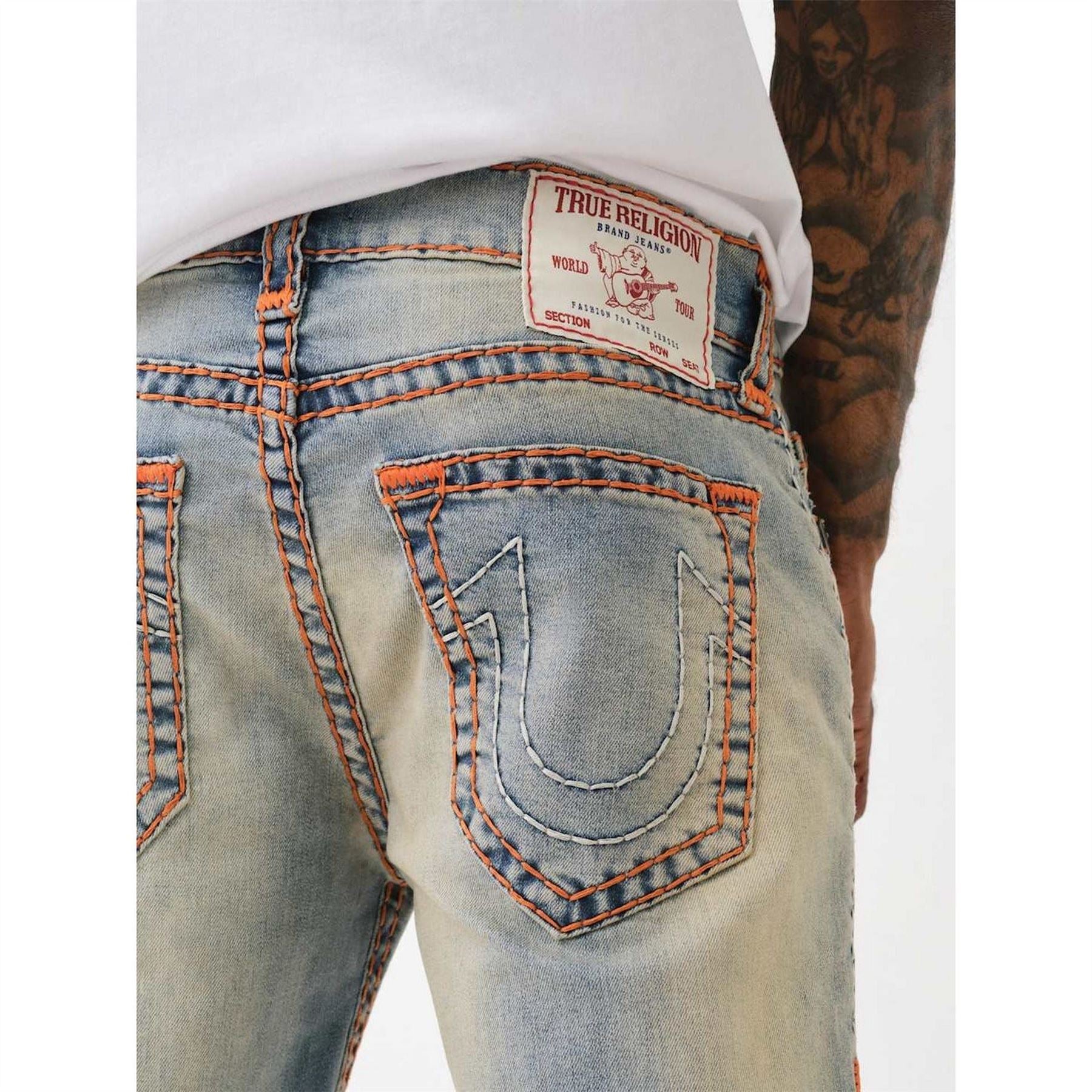True Religion Mens Ricky Super T No Flap Jeans
