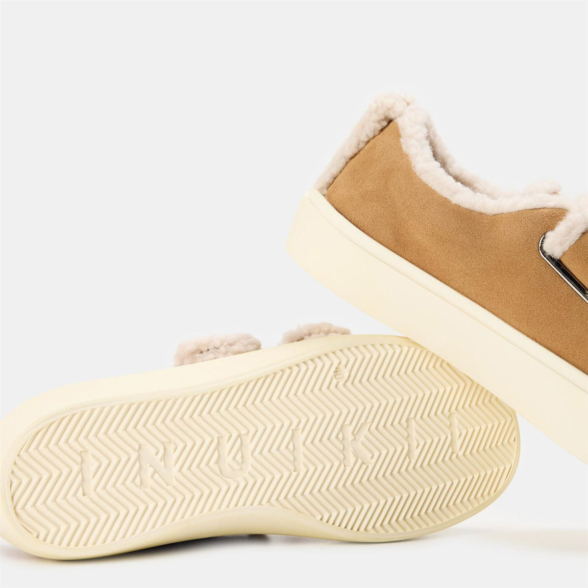 Inuikii Shearling Velcro Low Top Sneakers