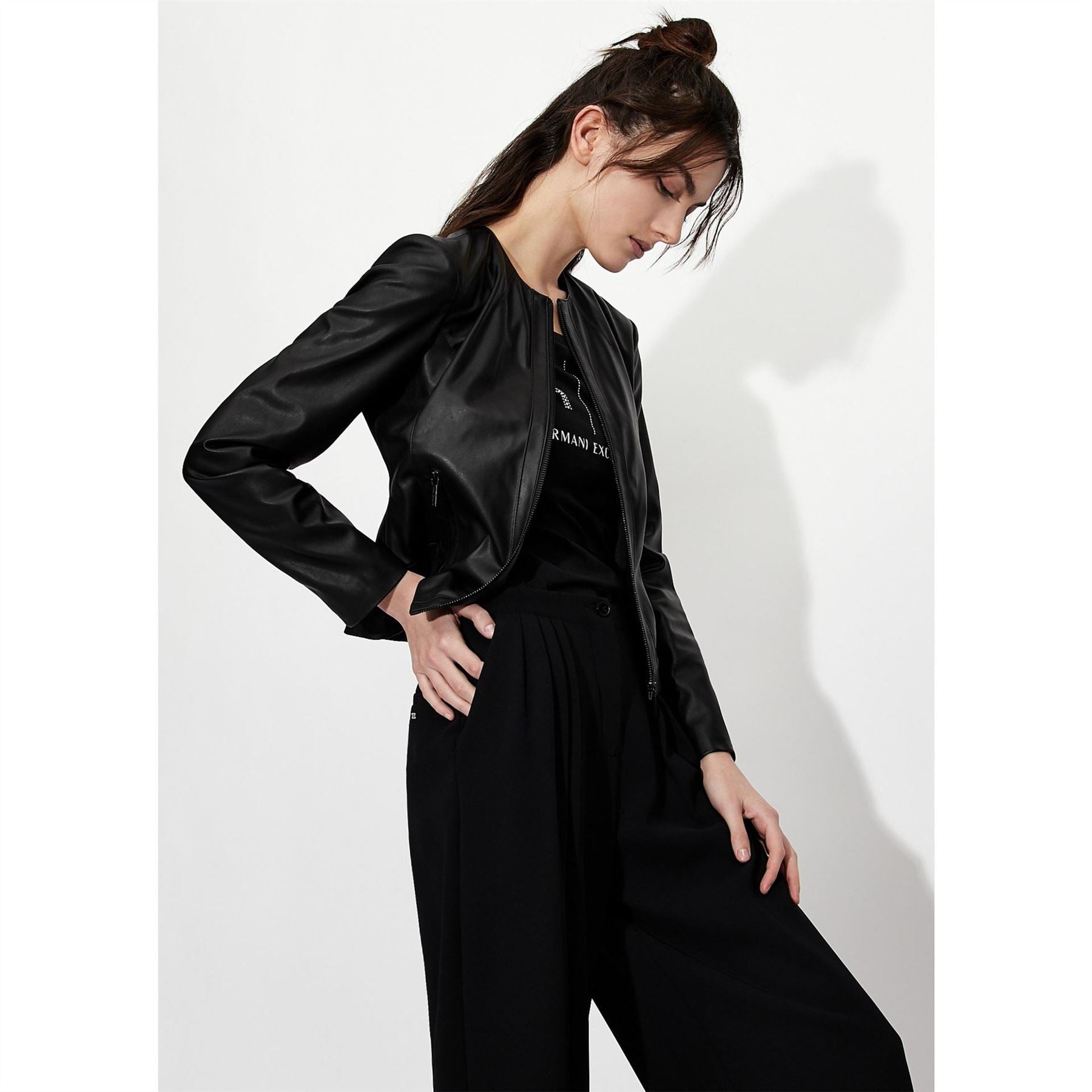 Armani Exchange Leather Jacket