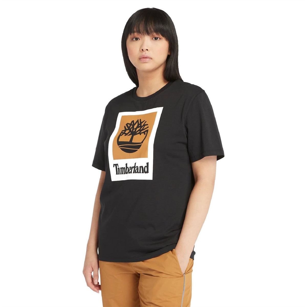 Timberland Stack Logo Cotton Short Sleeve T-Shirt