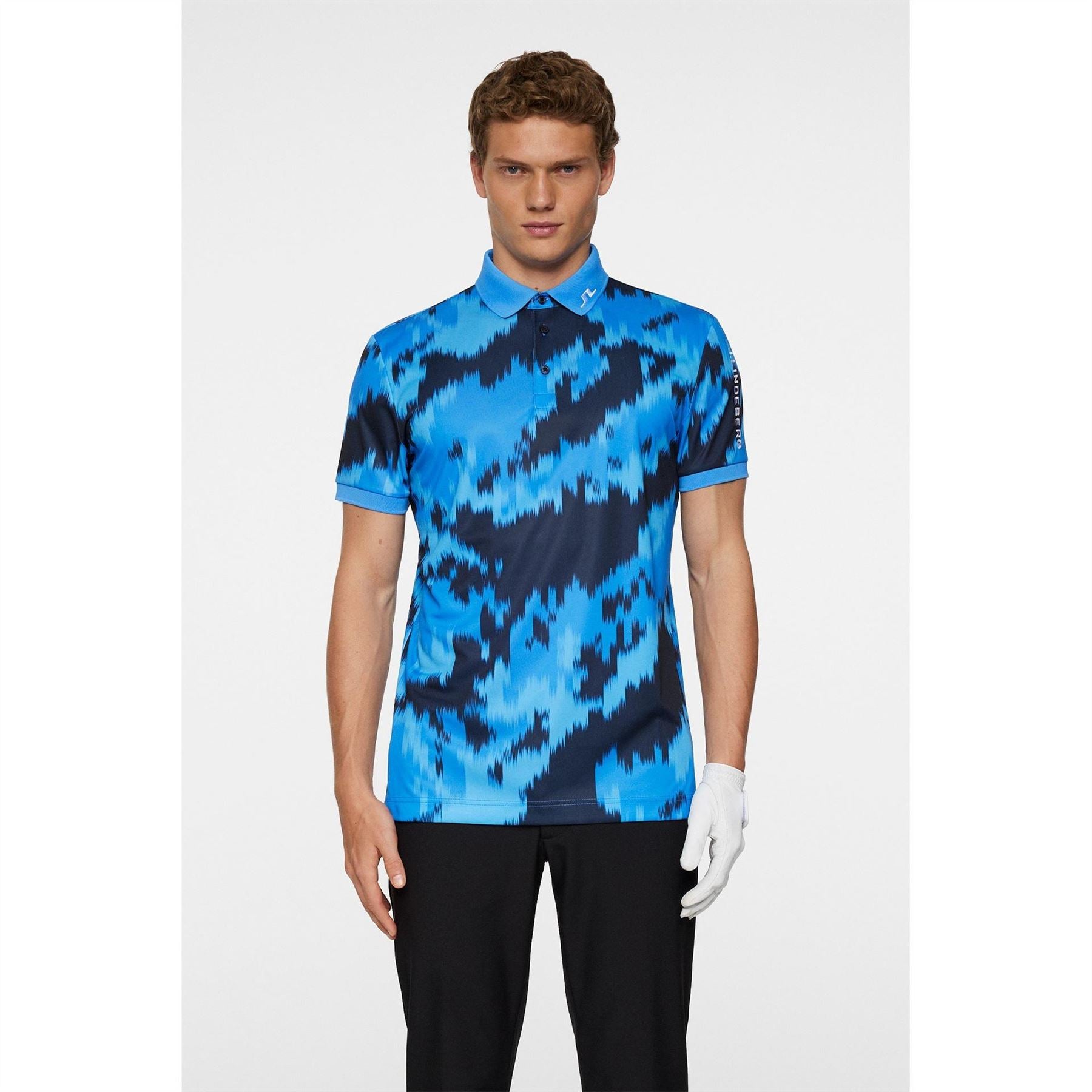 J Lindeberg Golf Tech Print Polo Sn52