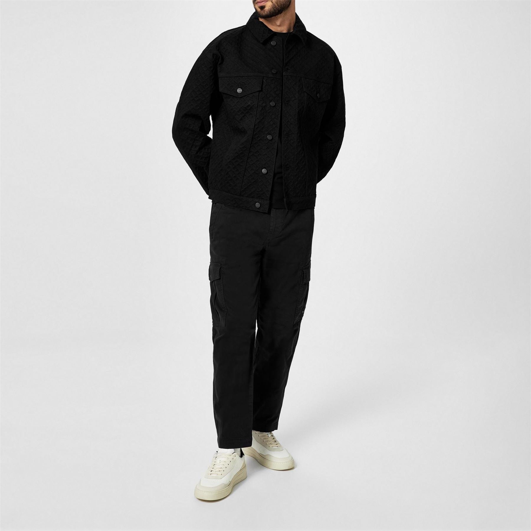 Boss Collared Neck Trucker Regular Fit Jacket