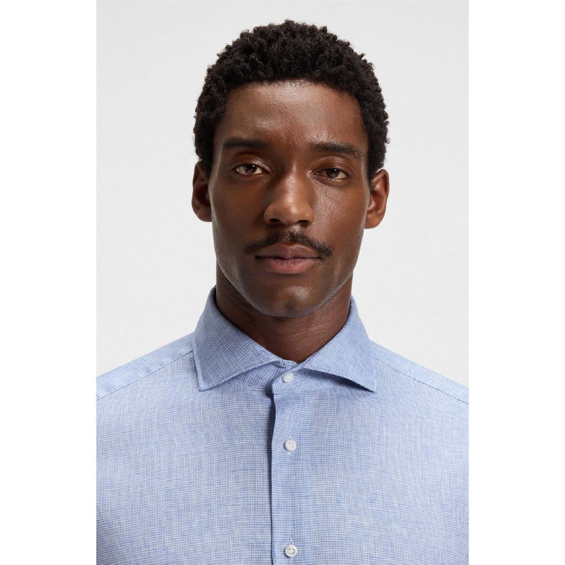 Boss Hays Slim Fit Linen Shirt