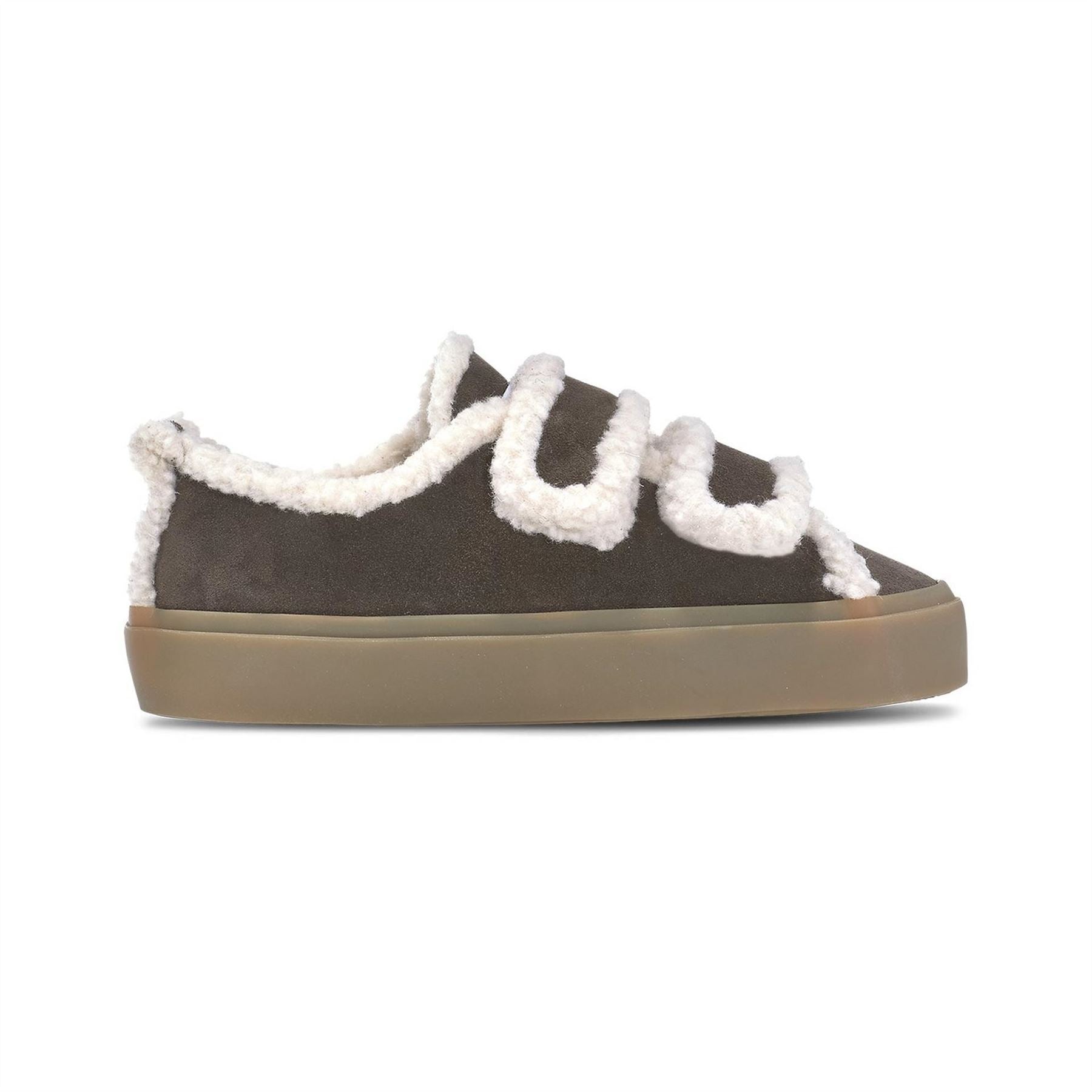 Inuikii Shearling Velcro Low Top Sneakers