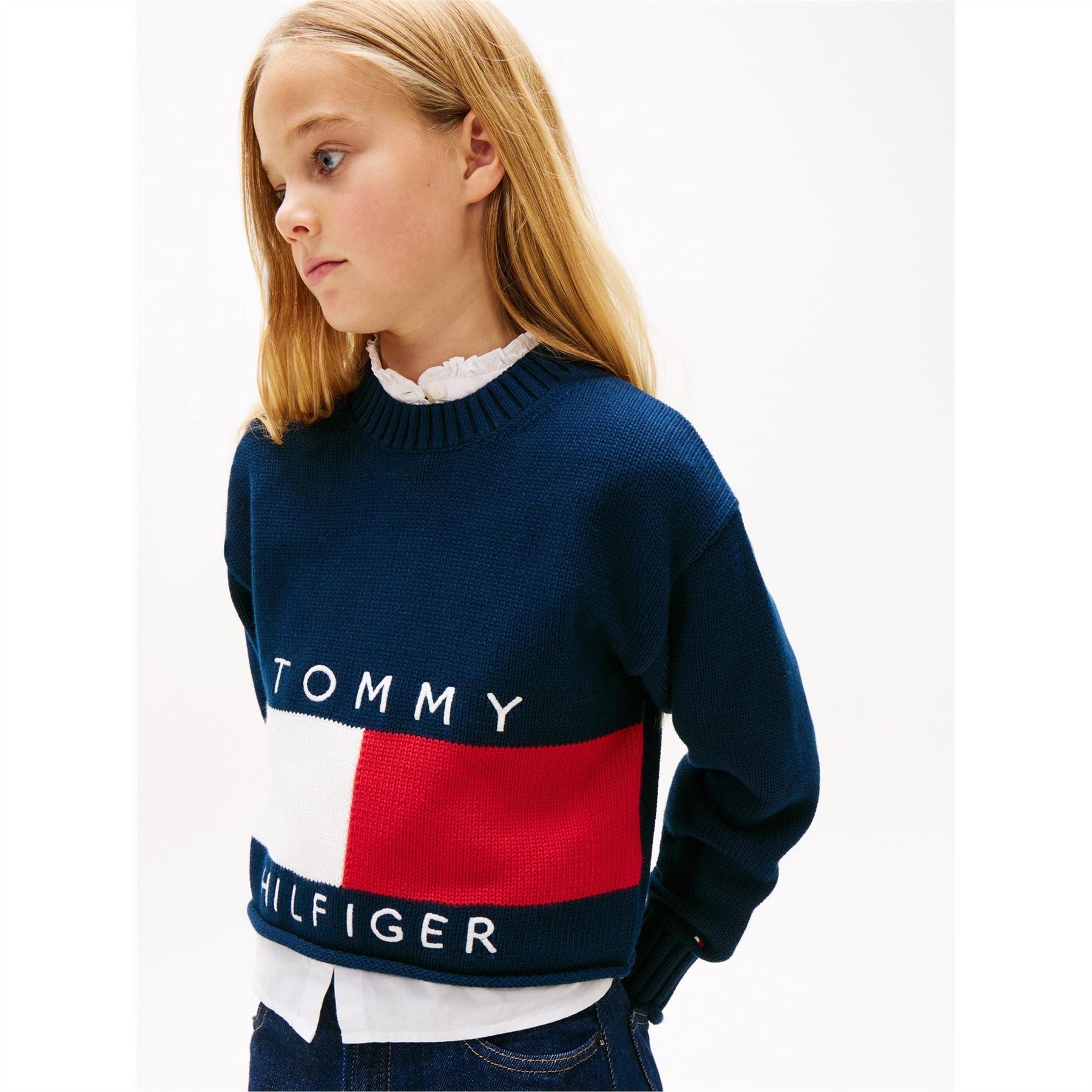 Tommy Hilfiger Heritage Crew Neck Ribbed Collar Long Sleeve Sweater