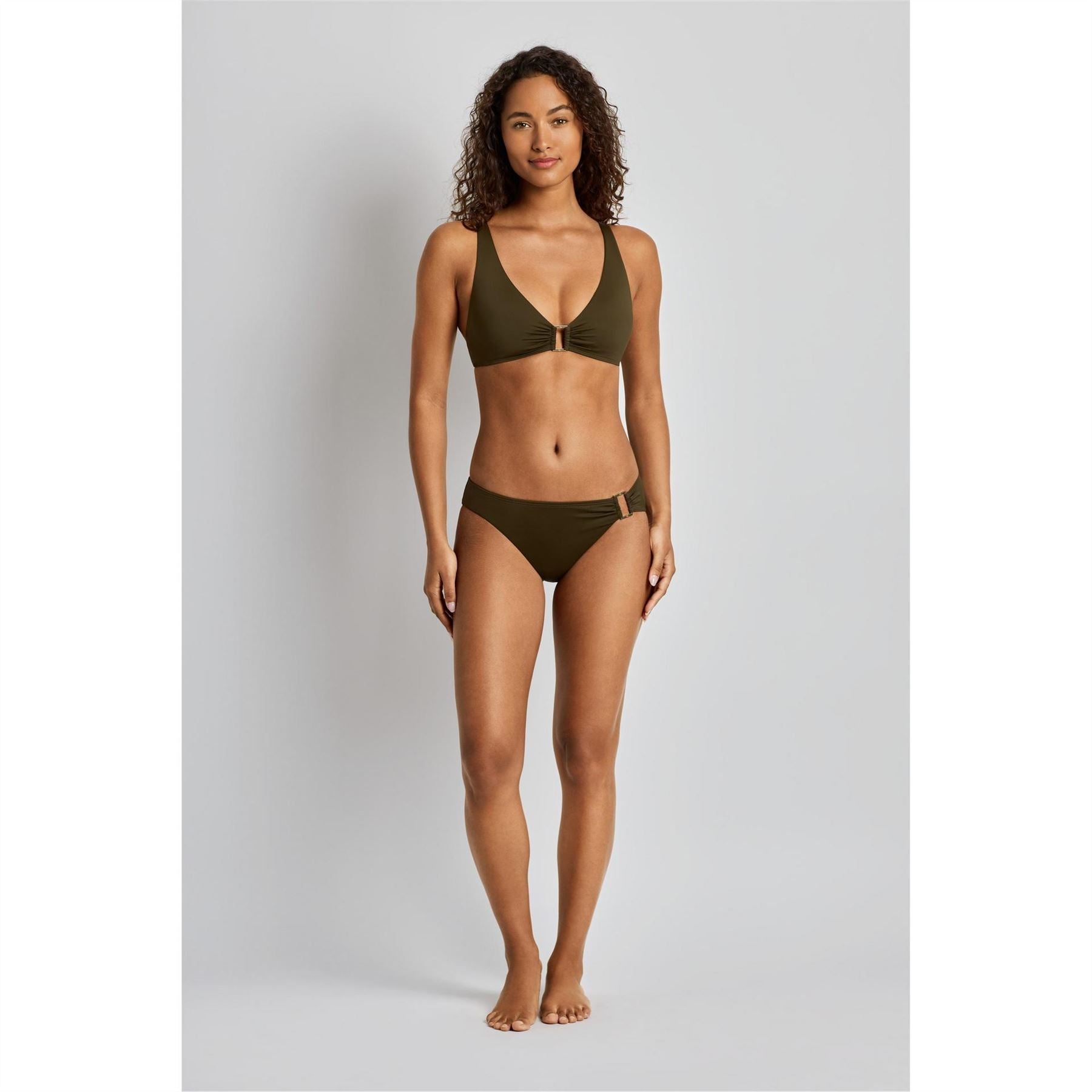 Lauren by Ralph Lauren Front Halter Bikini Top