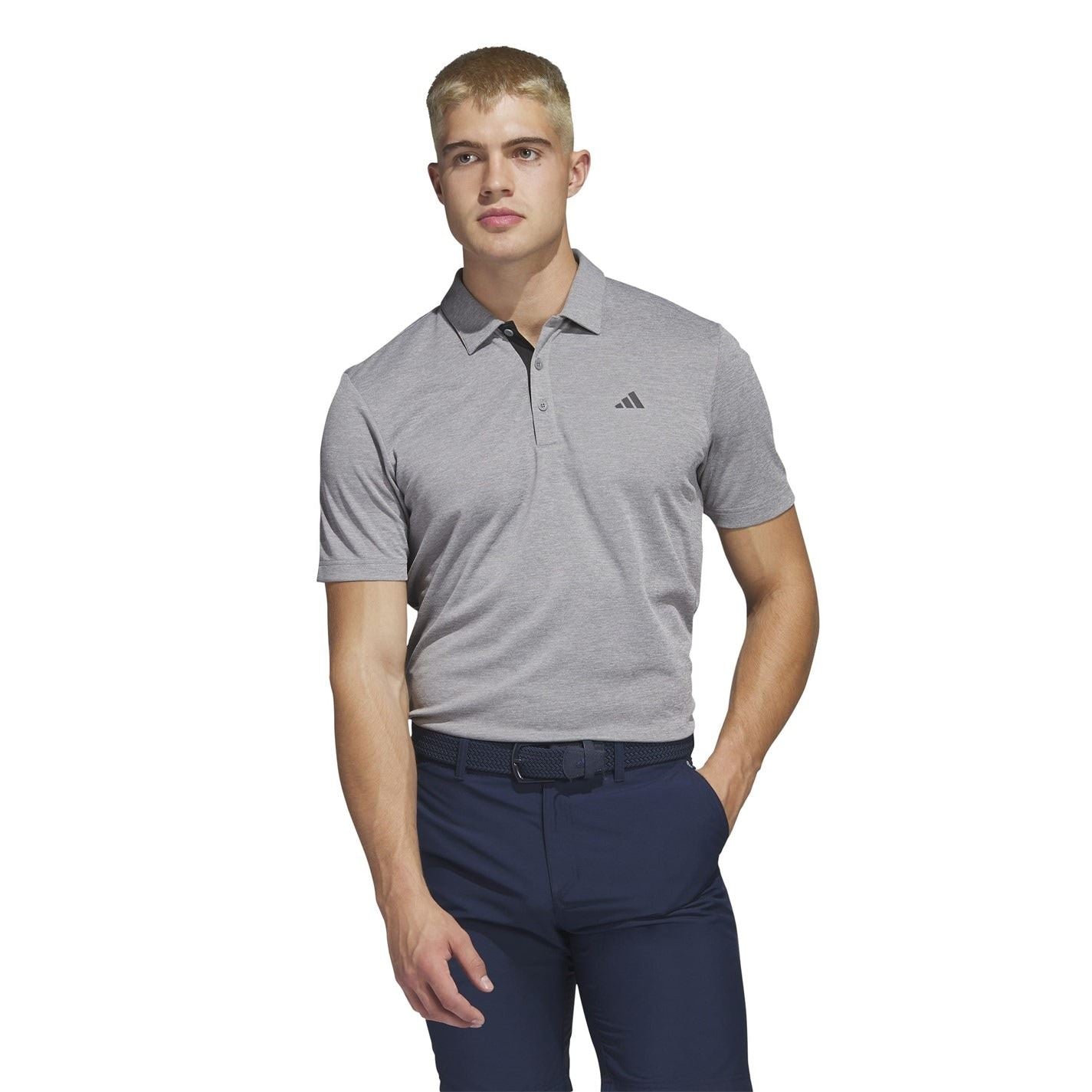 adidas Mens Heather Polo Shirt