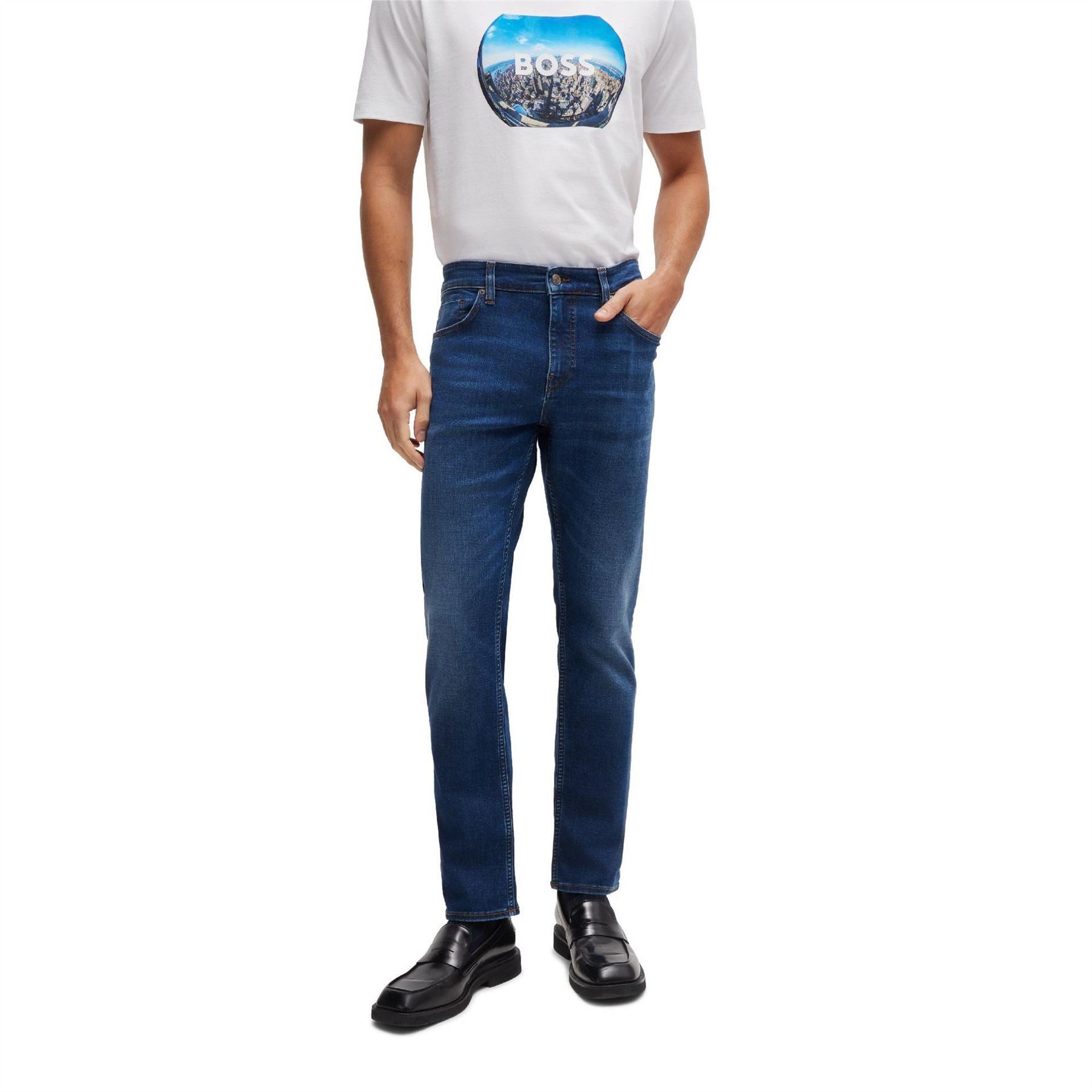 Boss Mens H Delaware 10261858 01 Slim Fit Jeans