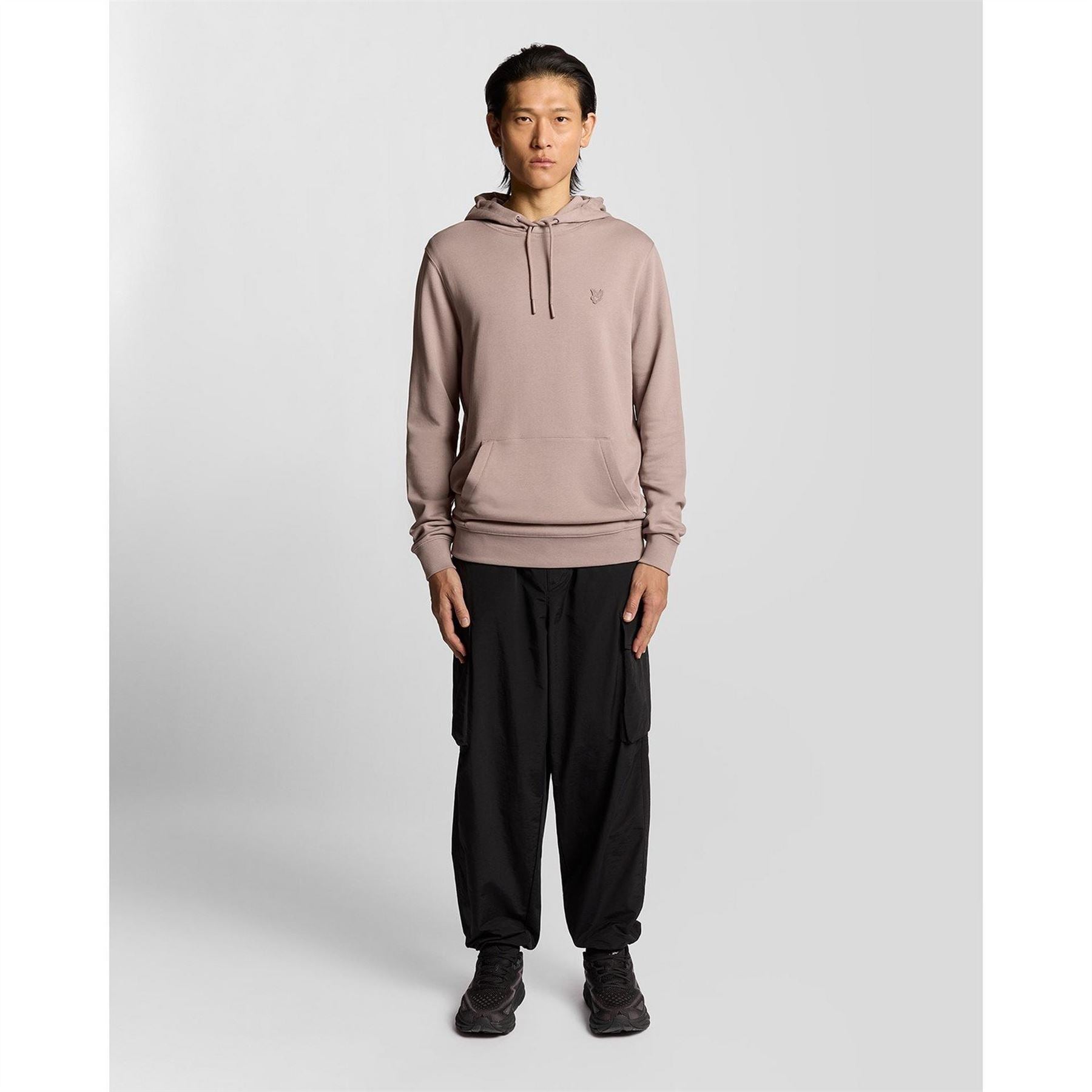 Lyle and Scott Embroidered Hooded Neck Long Sleeve Sweatshirt