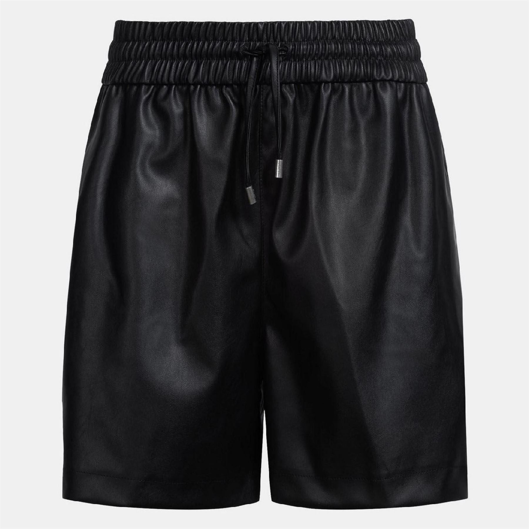 Hugo 1 B Faux Leather Shorts