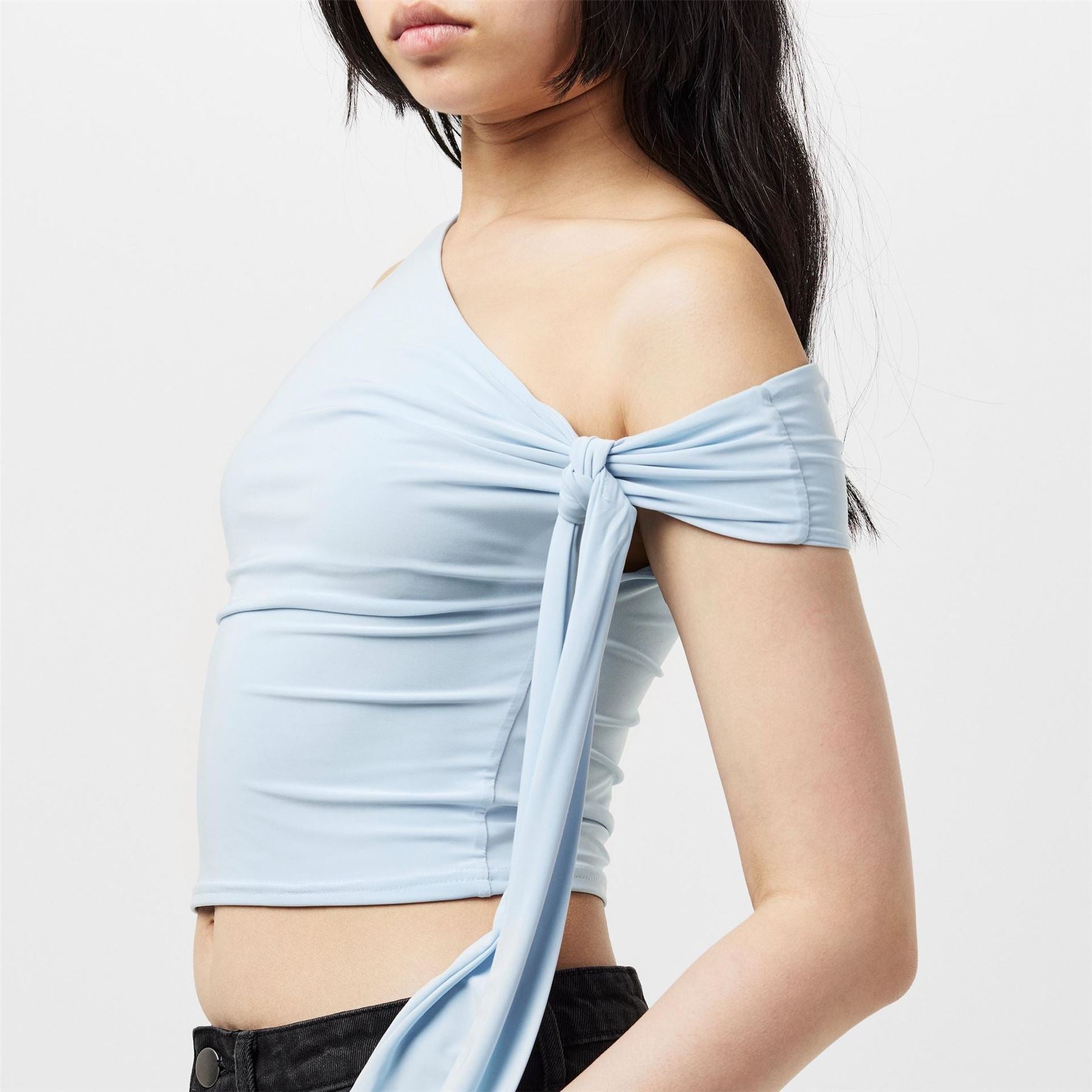Missy Empire Womens Tie Shoulder Top