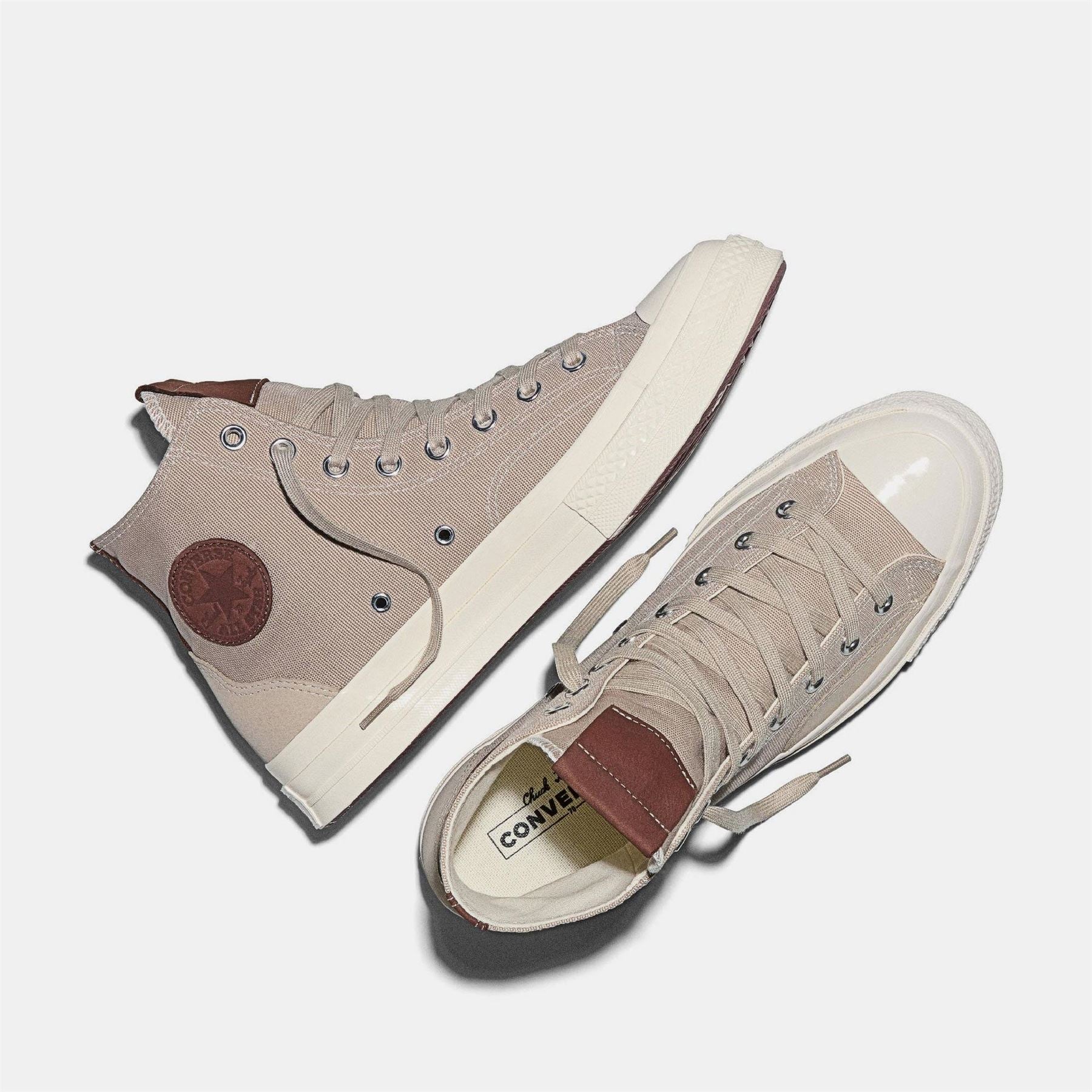 Converse Chuck 70 Canvasas And Suede High Top Trainers